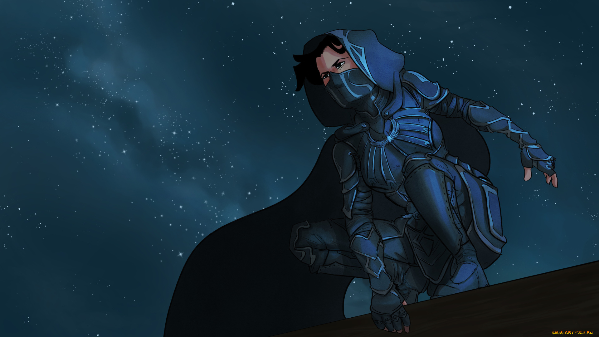 видео, игры, thief, девушка, фон, взгляд, маска, униформа