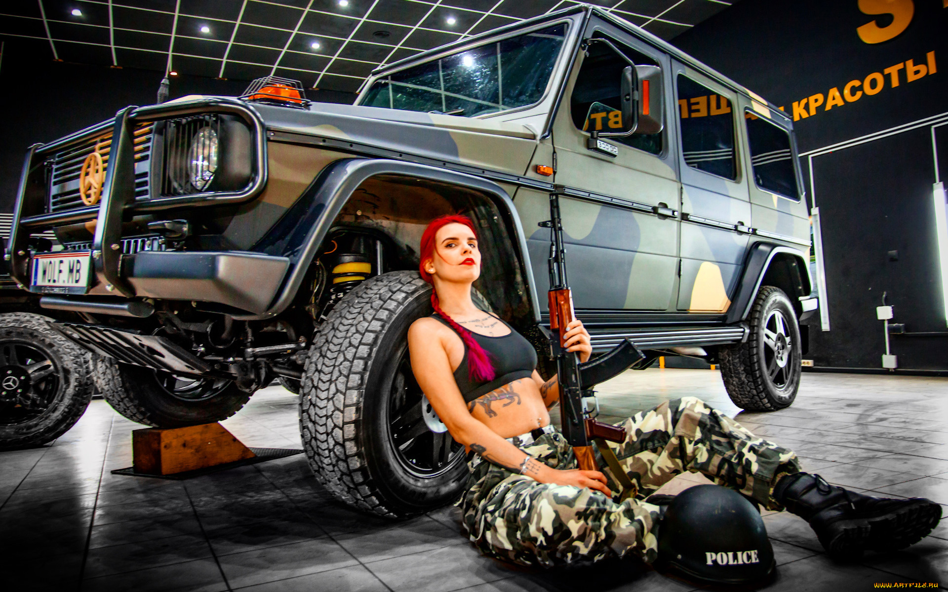 автомобили, -авто, с, девушками, mercedes, g-class