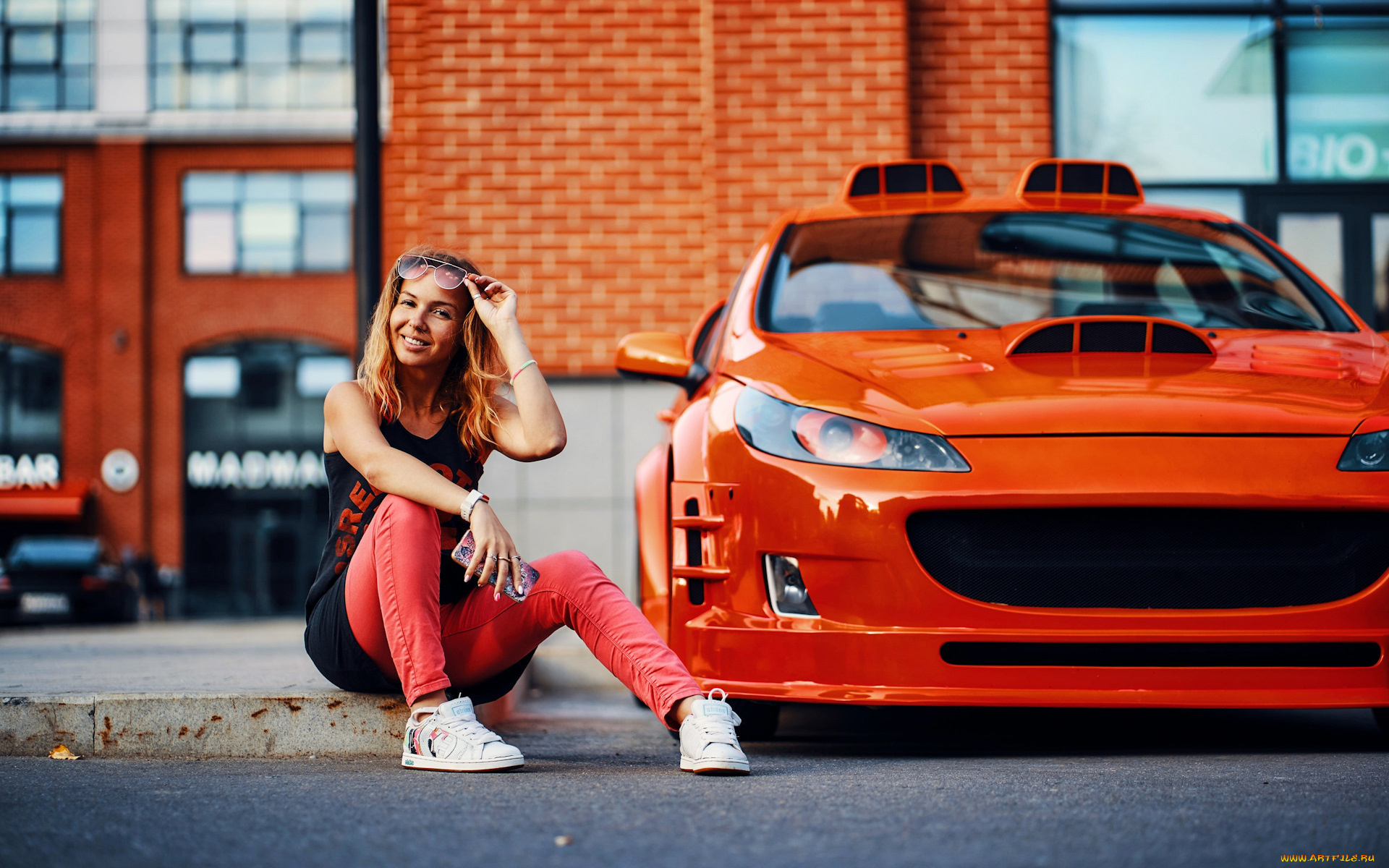 автомобили, -авто, с, девушками, peugeot