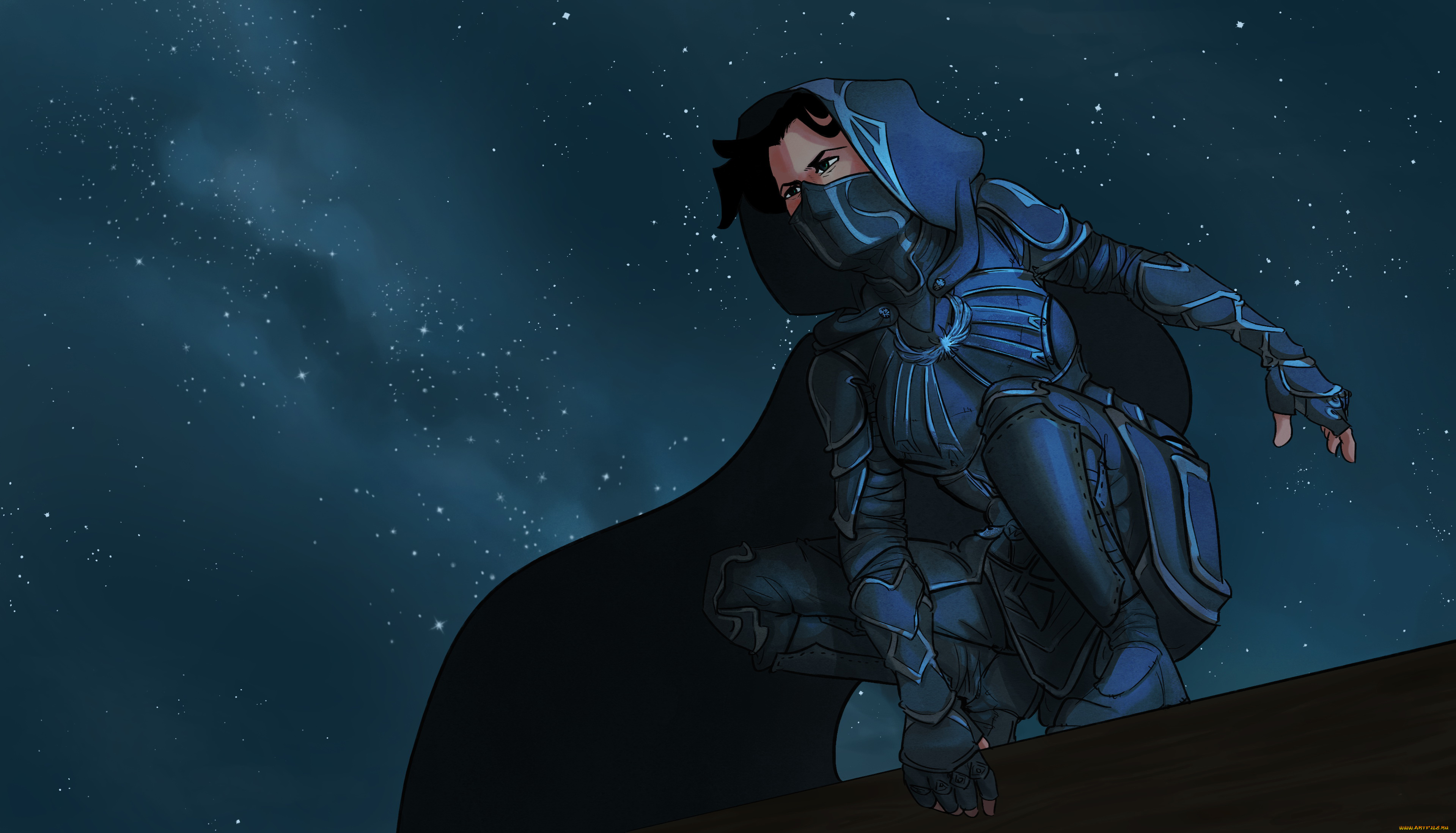 видео, игры, thief, девушка, фон, взгляд, маска, униформа