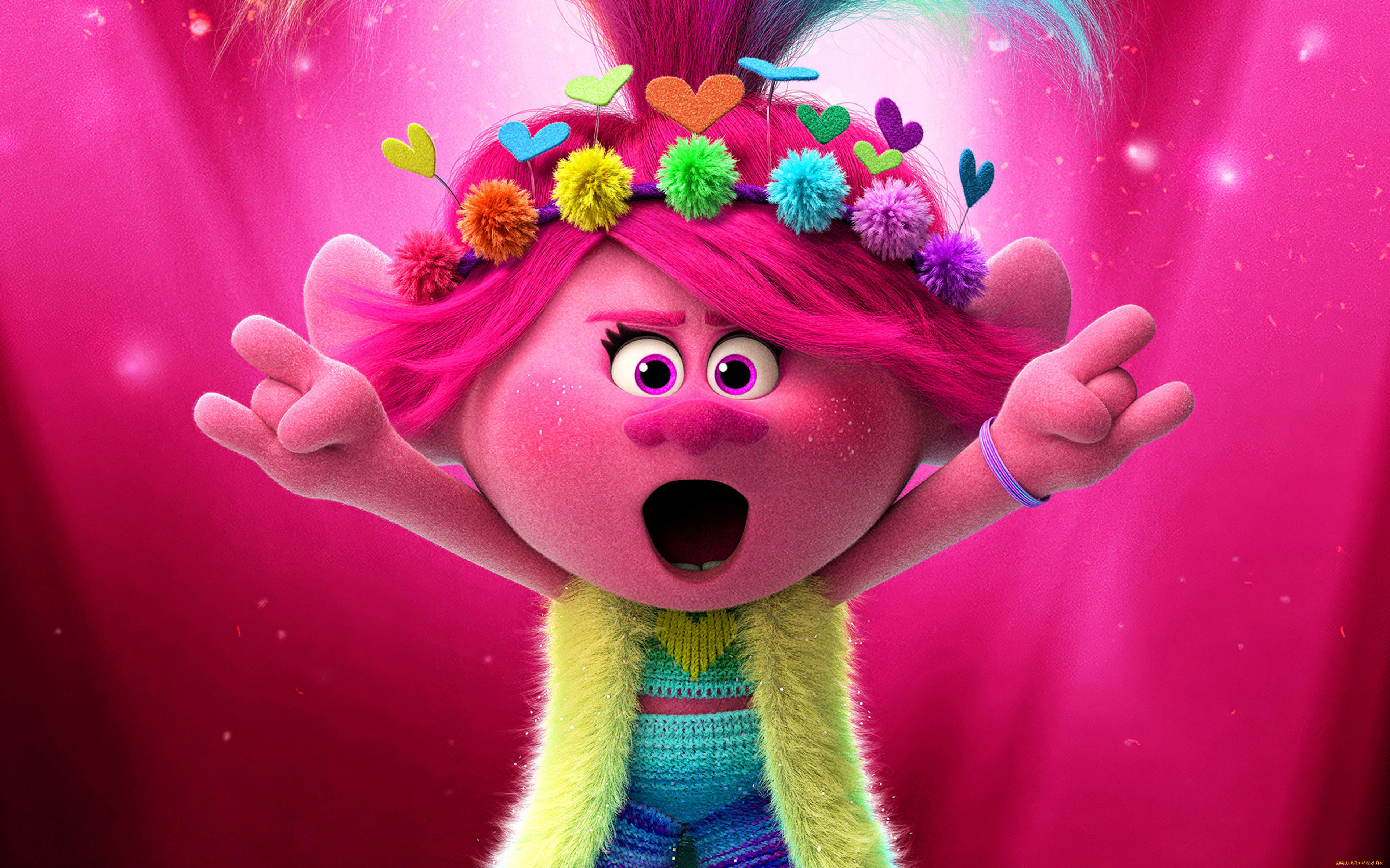 trolls, world, tour, , , 2020, мультфильмы, trolls, world, tour, 4k, 3d, анимация, мультфильм, 2020, года, тролли, мировой, тур, забавный, персонаж, иллюстрации, poppy, anna, kendrick
