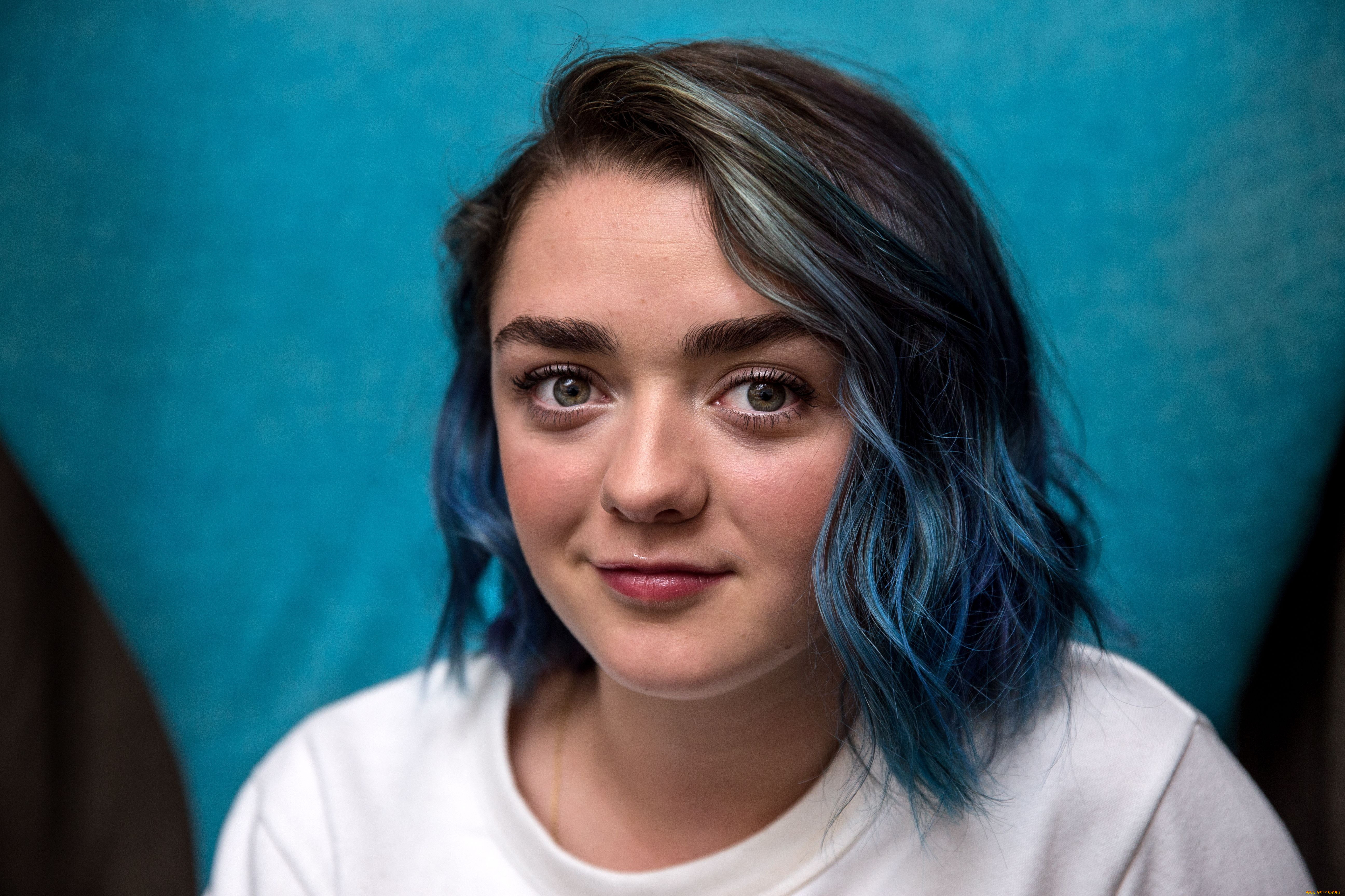 девушки, maisie, williams, актриса, лицо, улыбка