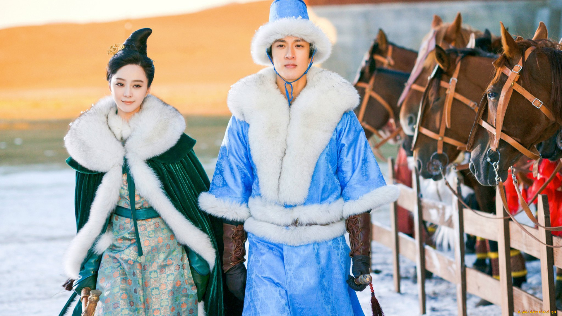 кино, фильмы, lady, of, the, dynasty, пара, шубы, лошади