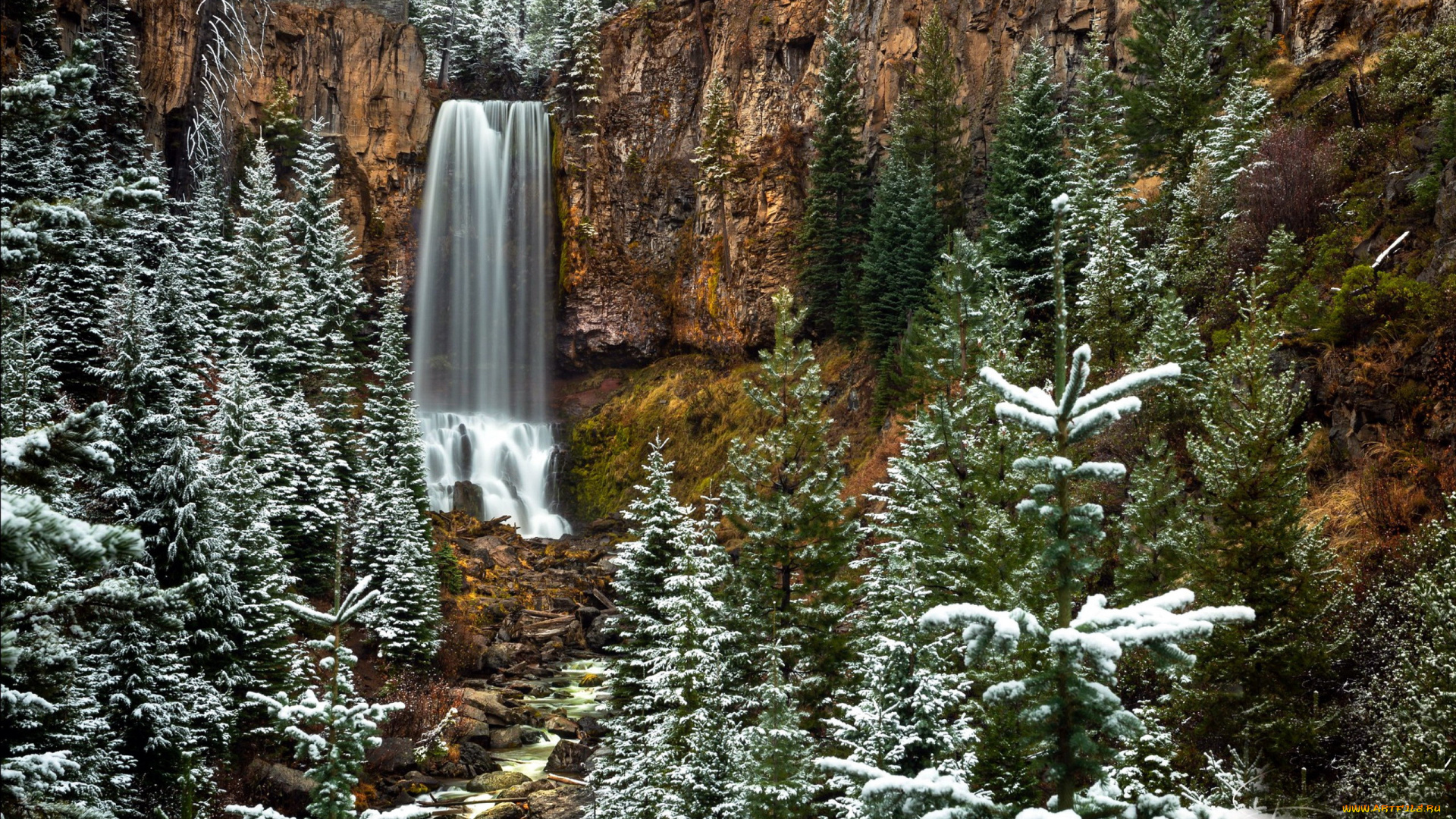 tumalo, falls, oregon, природа, водопады, tumalo, falls