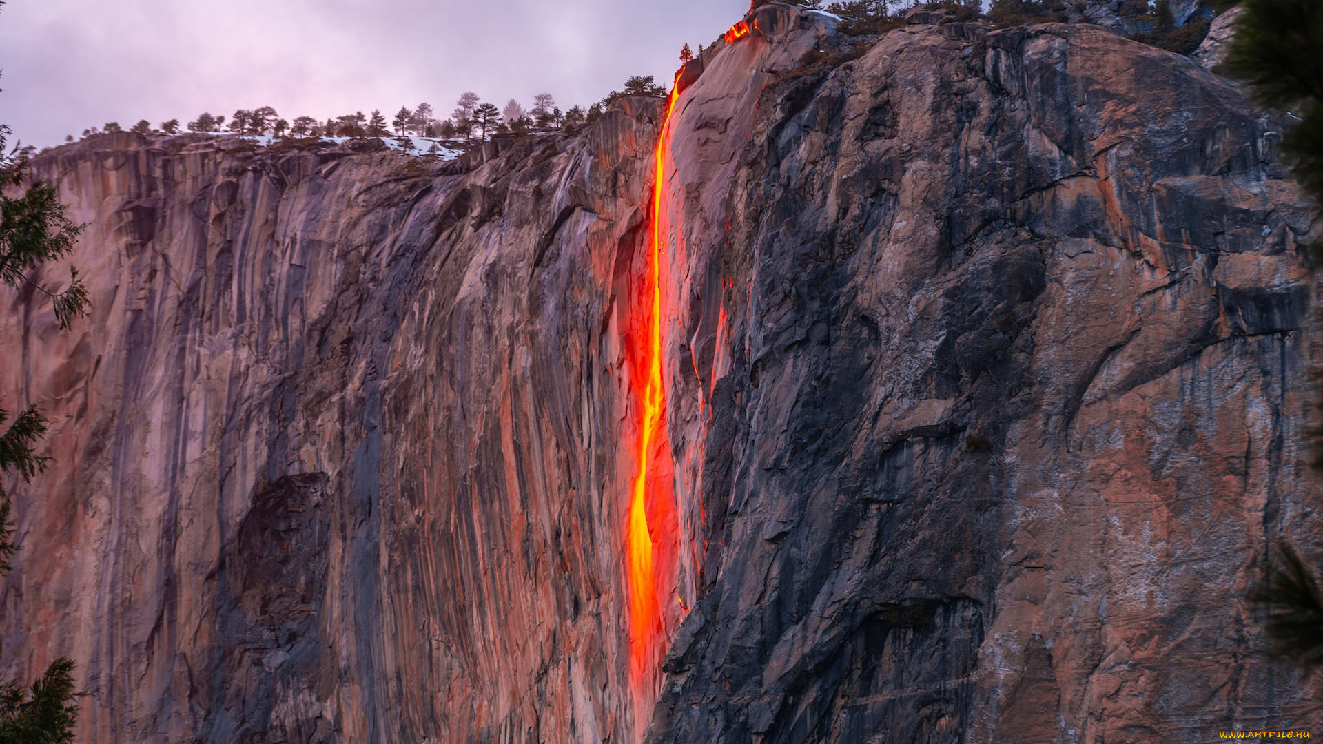 yosemite, national, park, california, usa, horsetail, fall, природа, водопады, yosemite, national, park, horsetail, fall