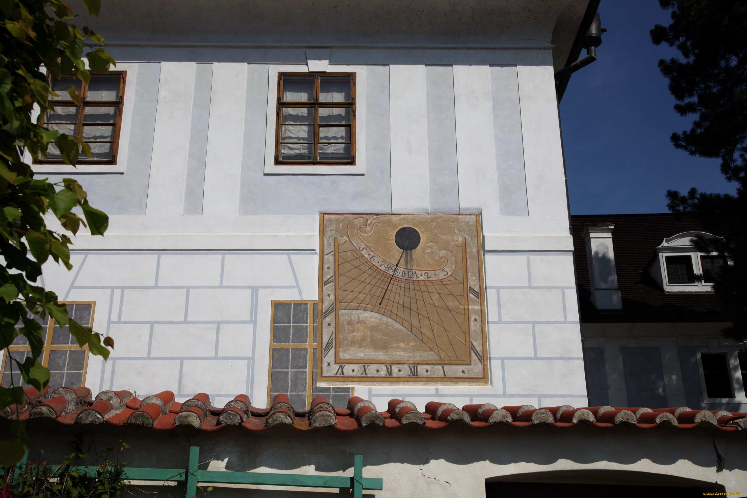 города, чески-крумлов, , чехия, часы