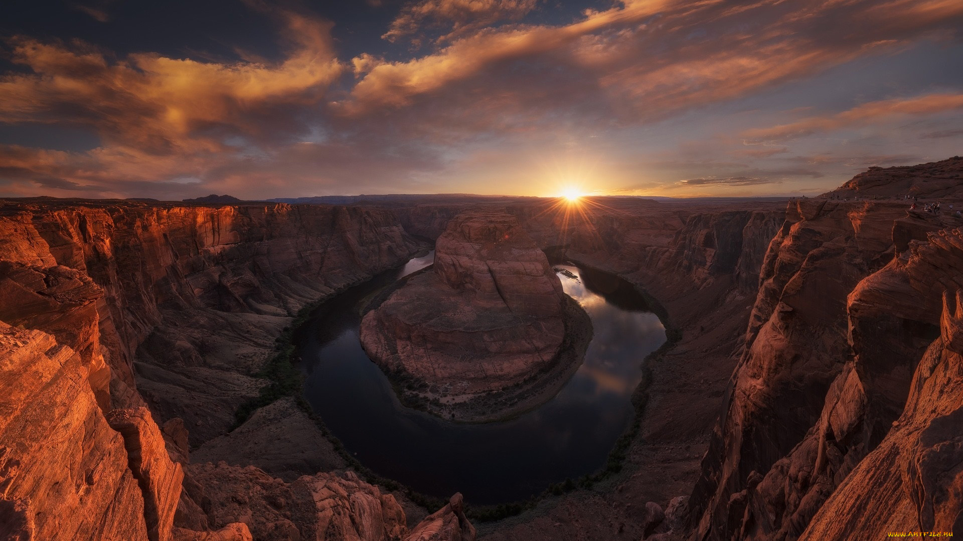 glen, canyon, colorado, river, horseshoe, bend, arizona, природа, горы, glen, canyon, colorado, river, horseshoe, bend