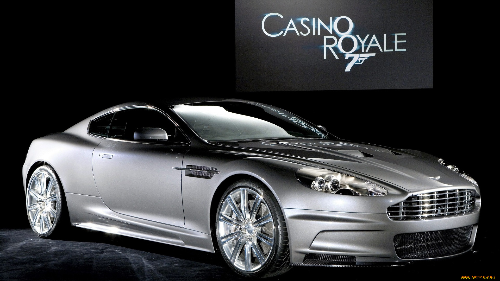 кино, фильмы, 007, , casino, royale, серебристый, aston, martin, dbr9