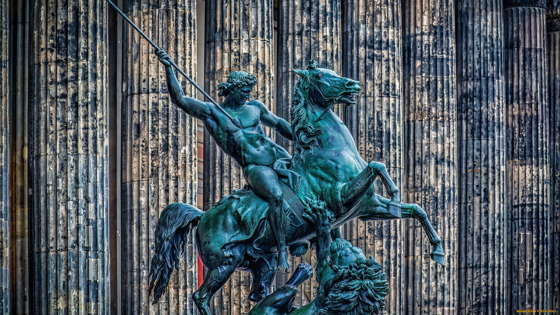 города, -, исторические, , архитектурные, памятники, статуя