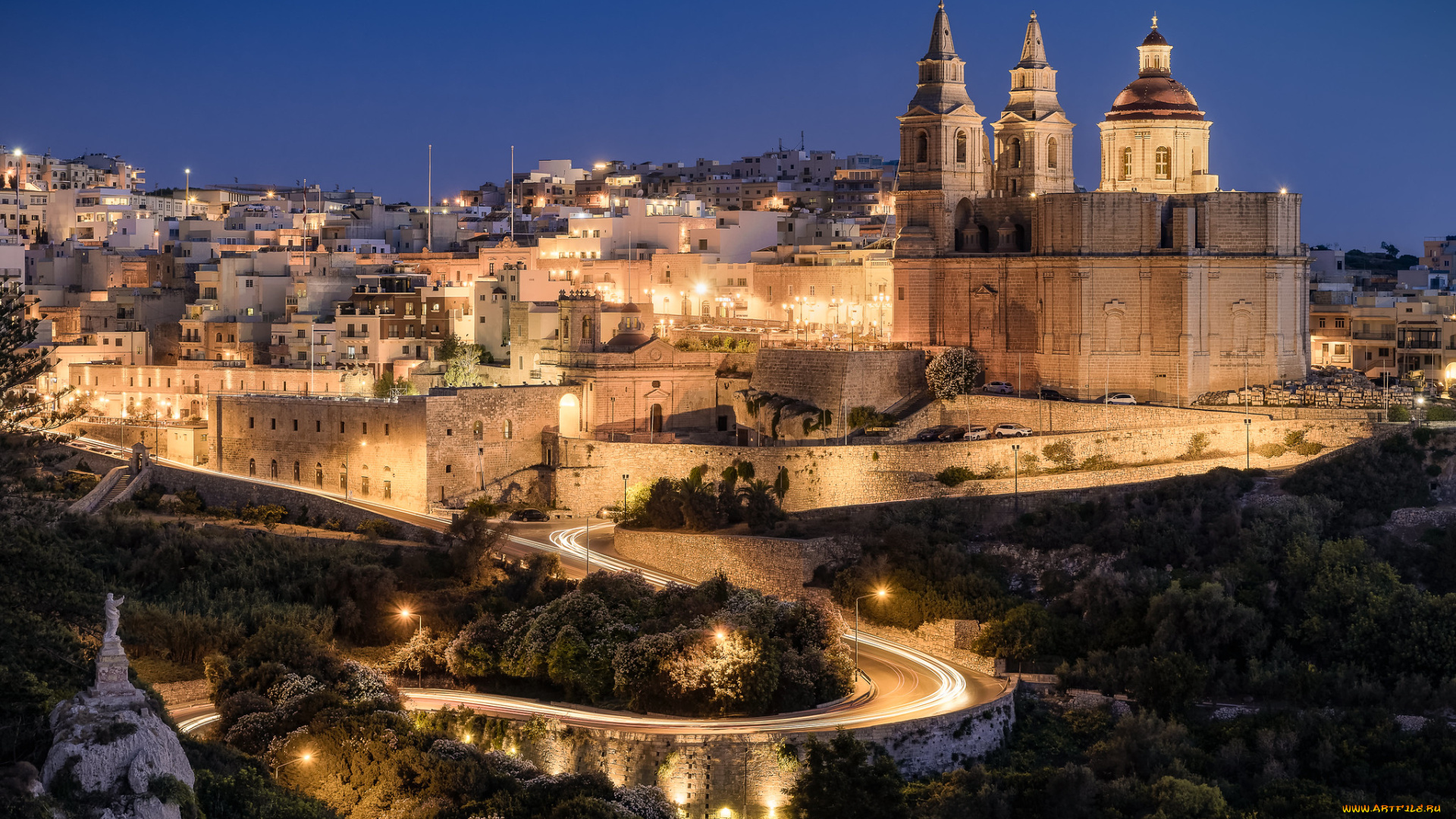 толедо, города, толедо, , испания, ночь