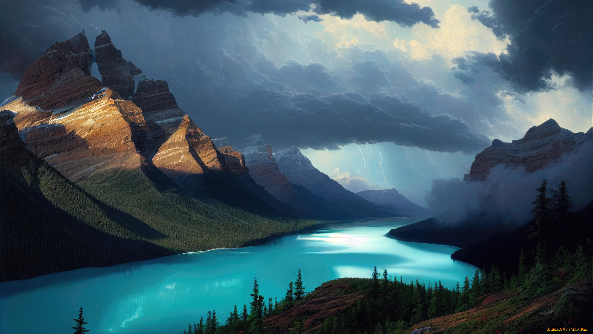 3д, графика, природа, , nature, пейзаж