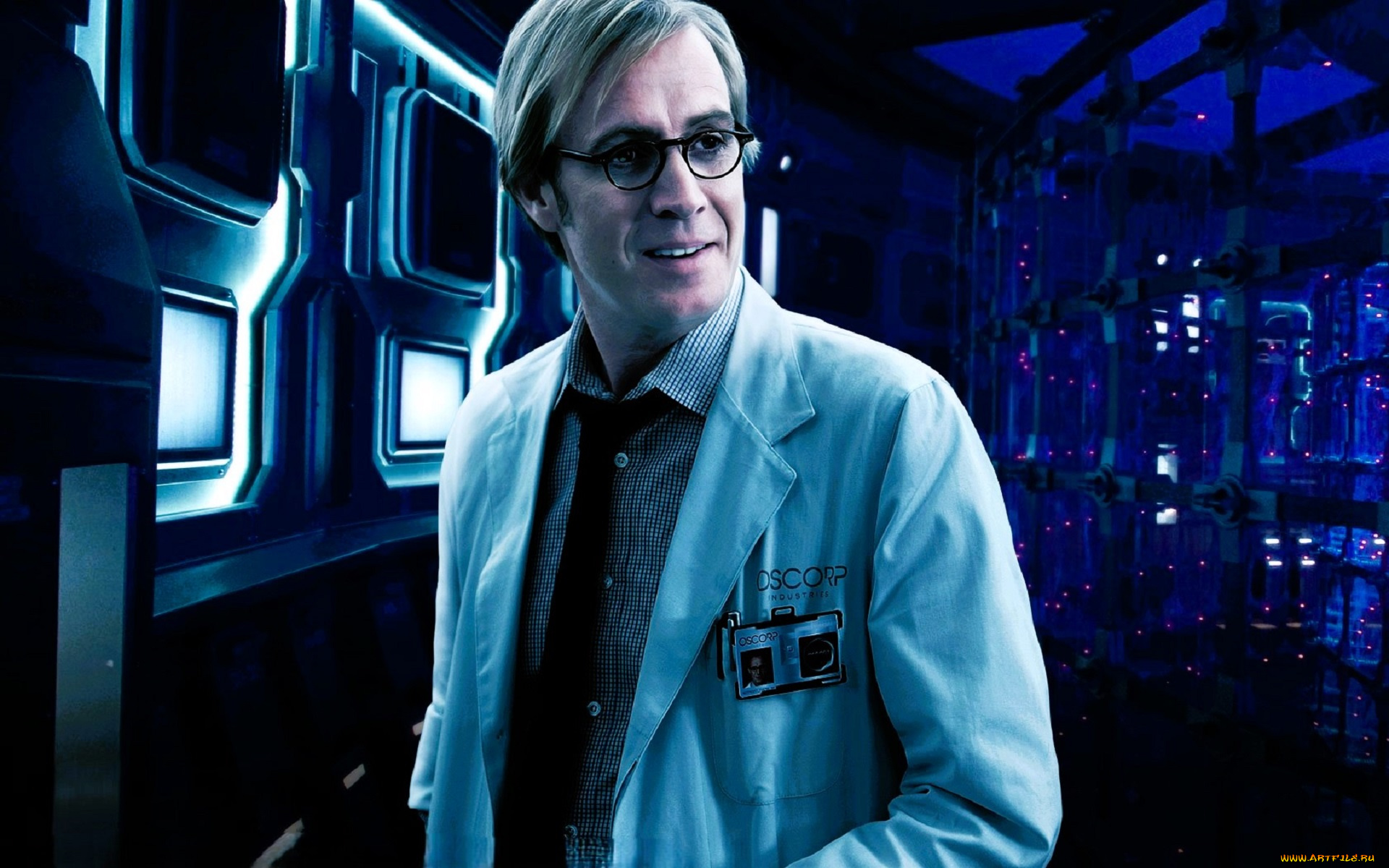 кино, фильмы, the, amazing, spider-man, мужчина, очки, халат, коридор