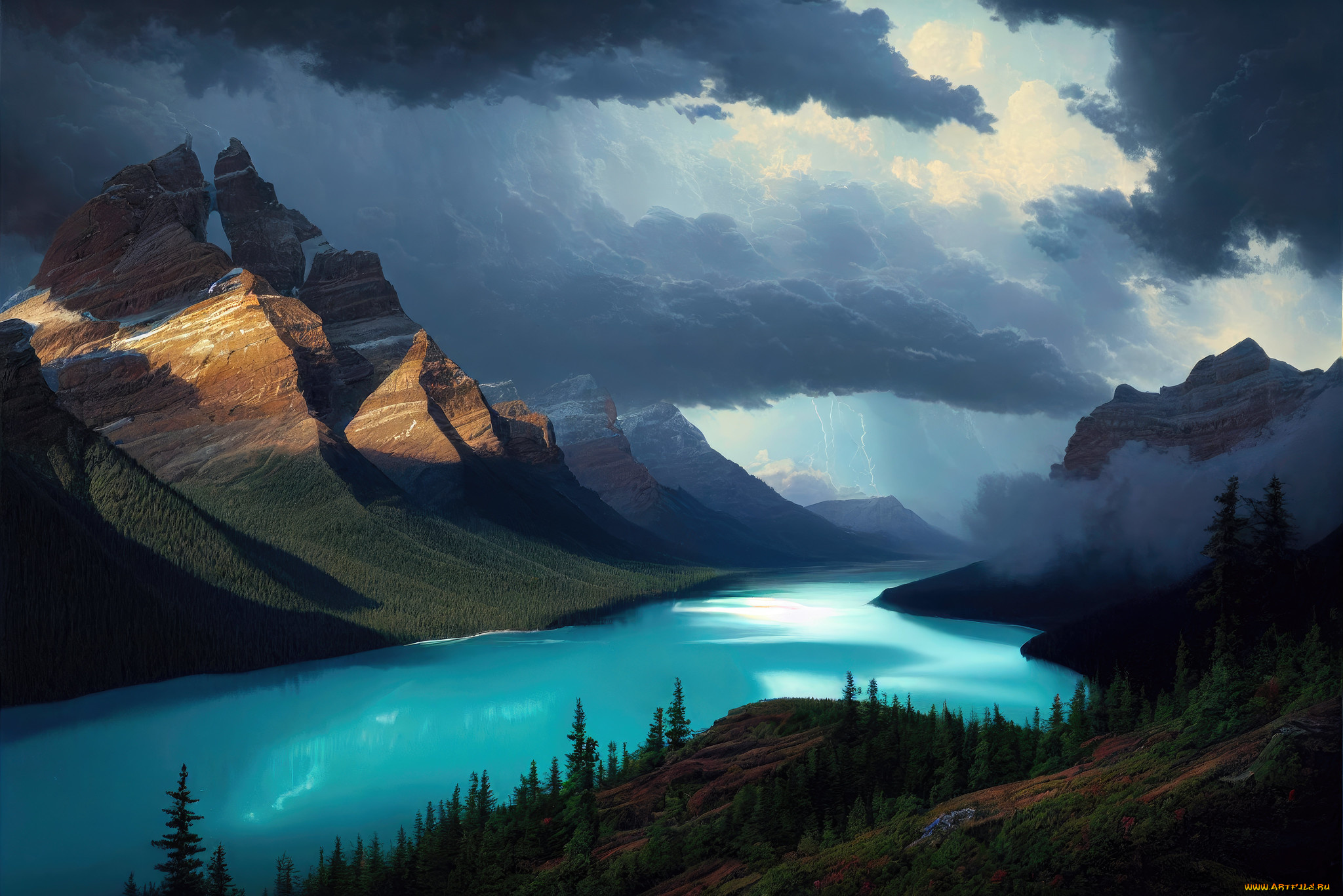 3д, графика, природа, , nature, пейзаж