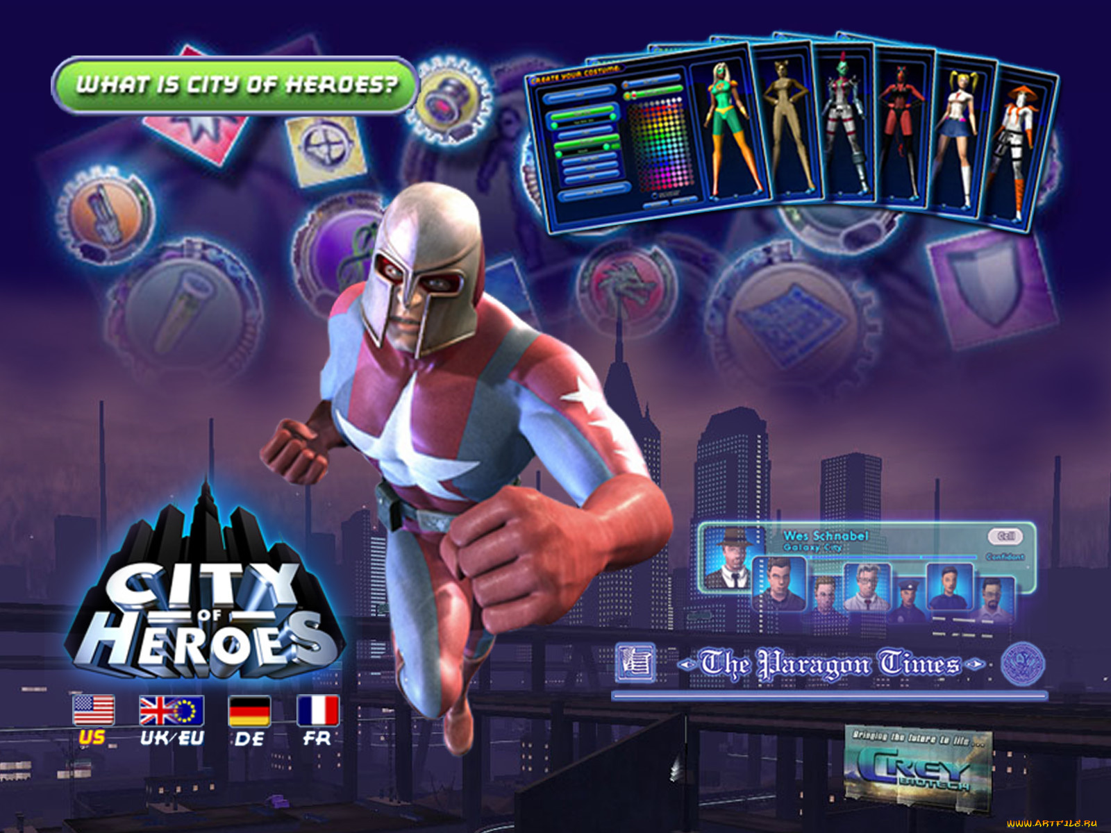 видео, игры, city, of, heroes