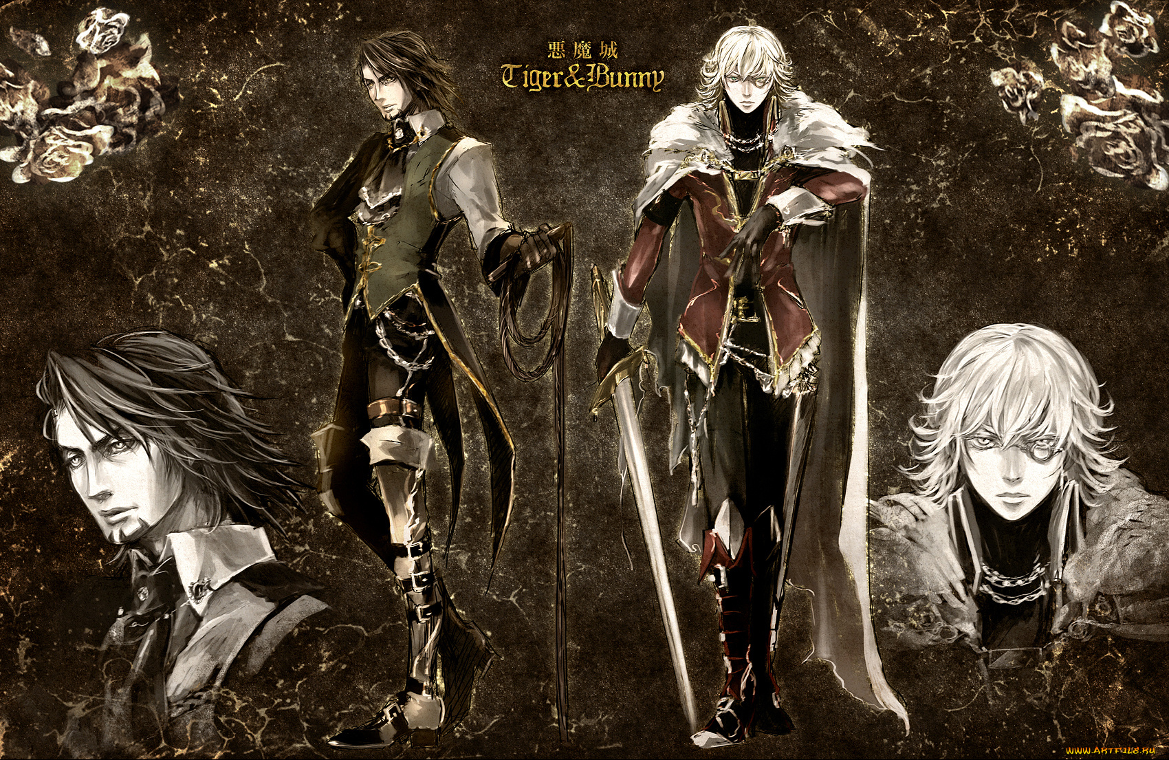 аниме, tiger, and, bunny, barnaby, brooks, jr, kaburagi, t, kotetsu