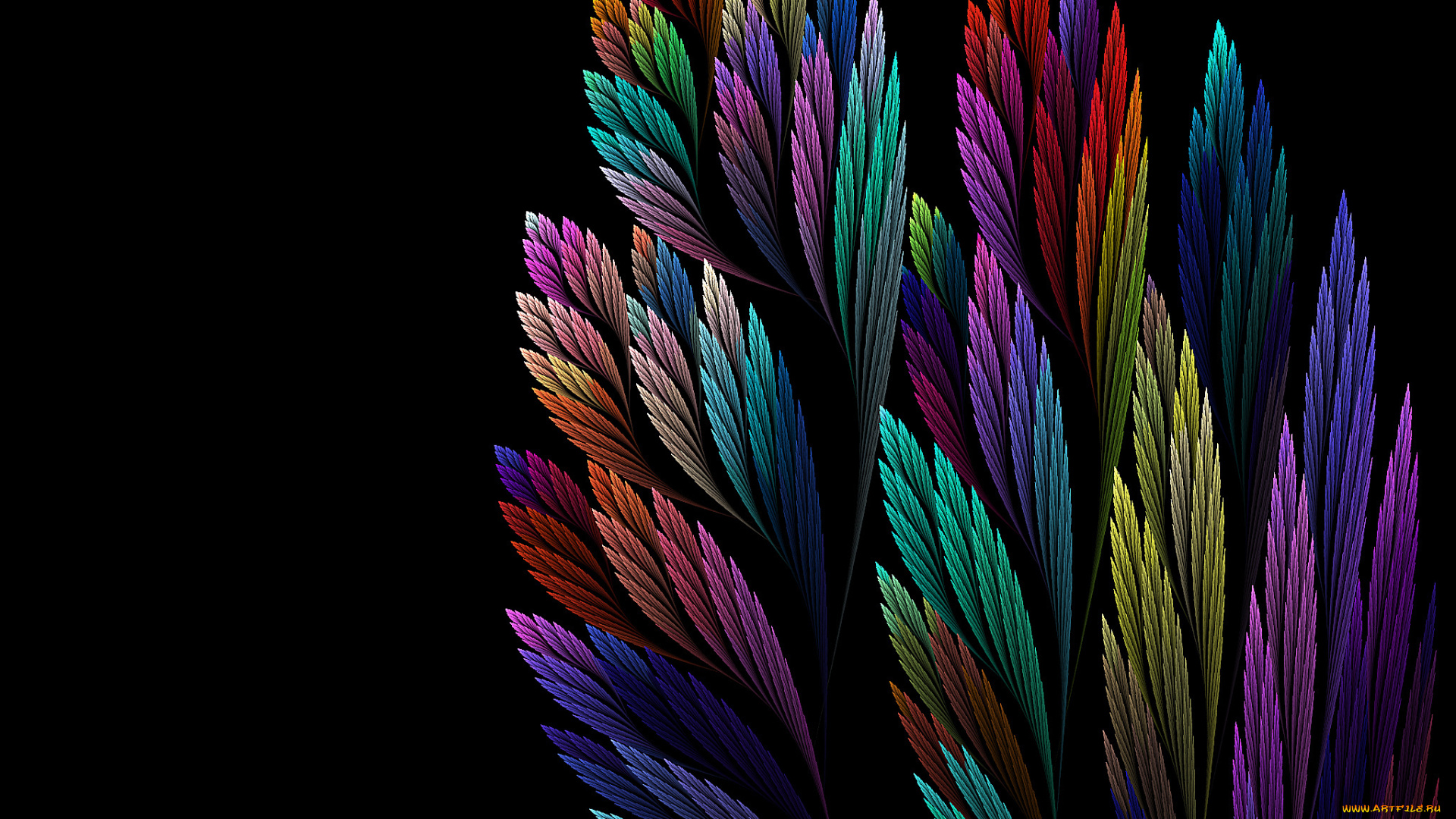 3д, графика, fractal, фракталы, фон, узор