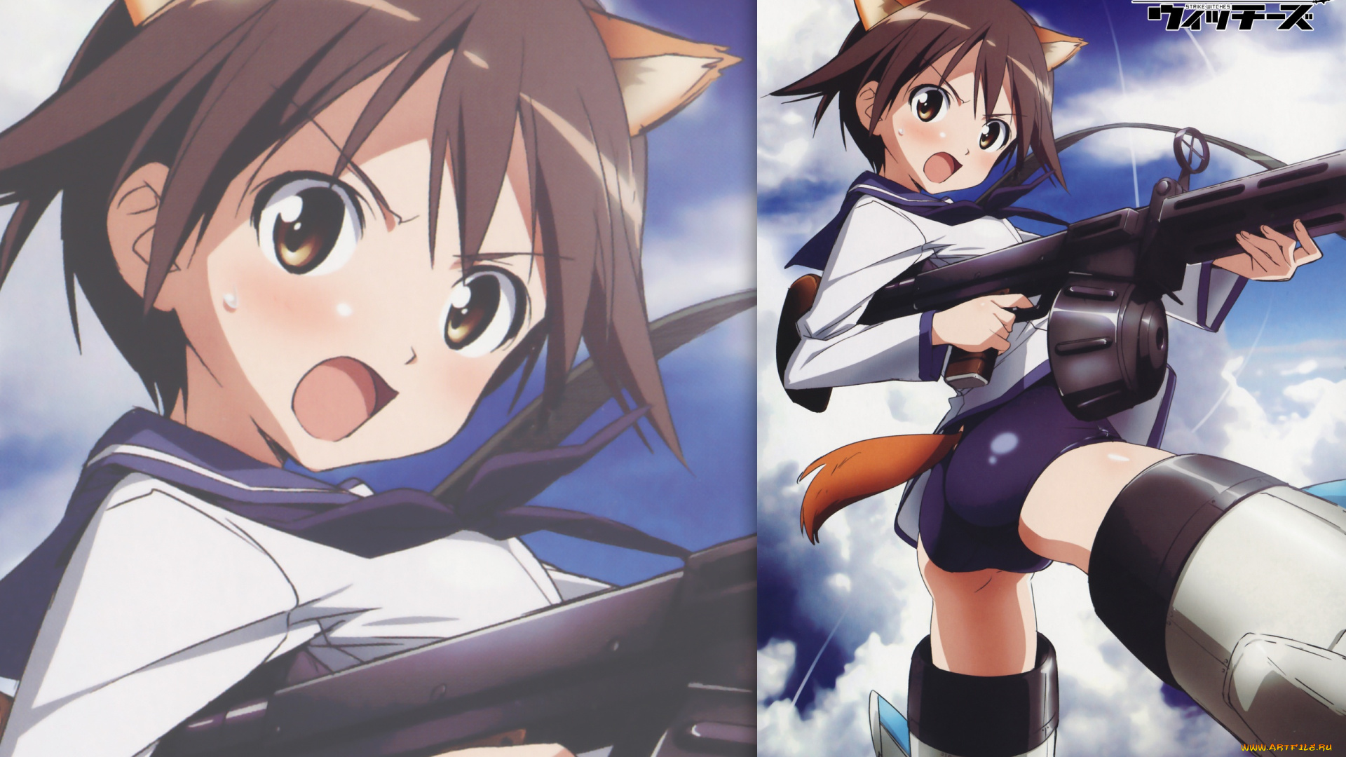 аниме, strike, witches
