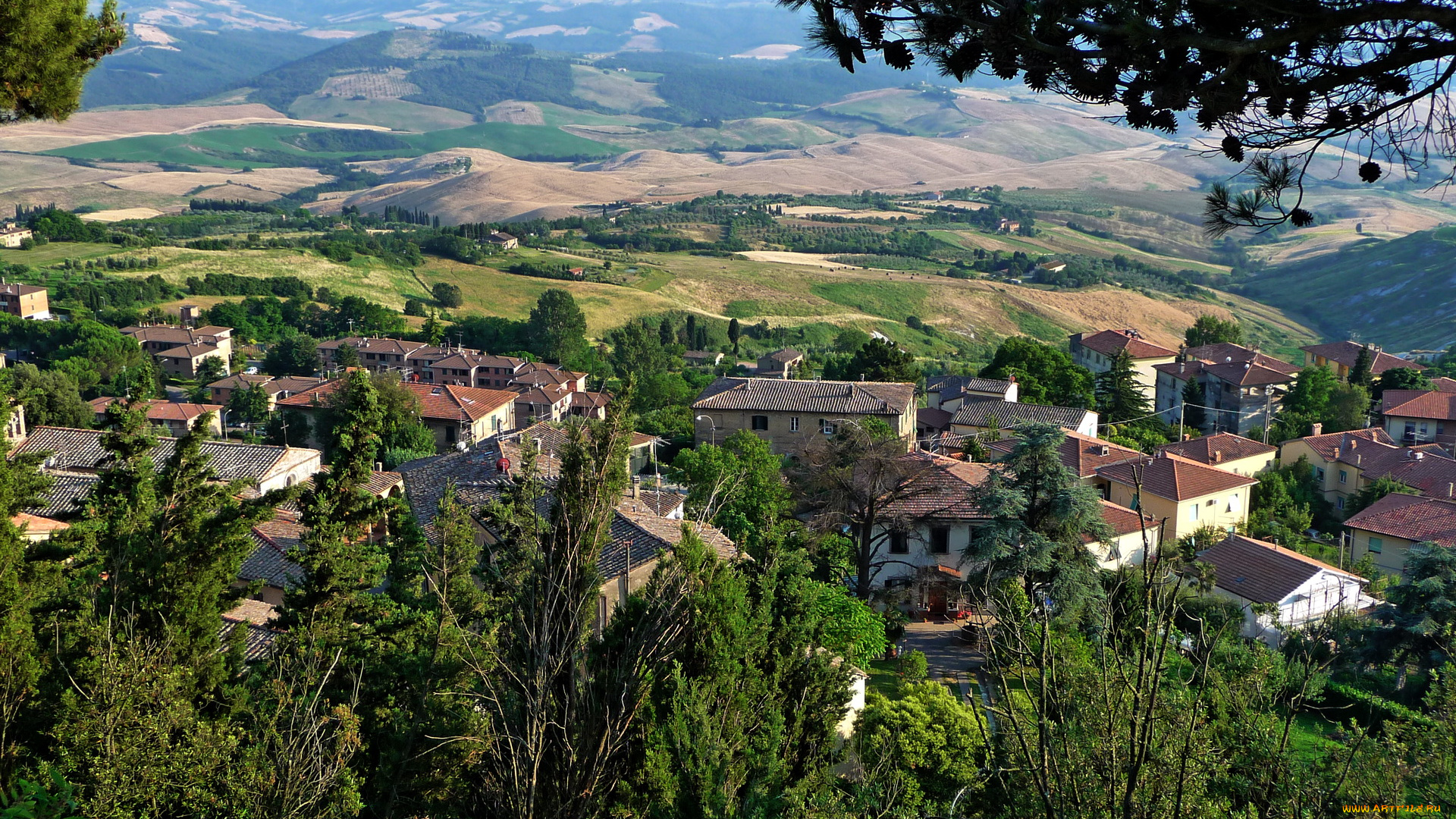 города, пейзажи, италия, тоскана, вольтерра