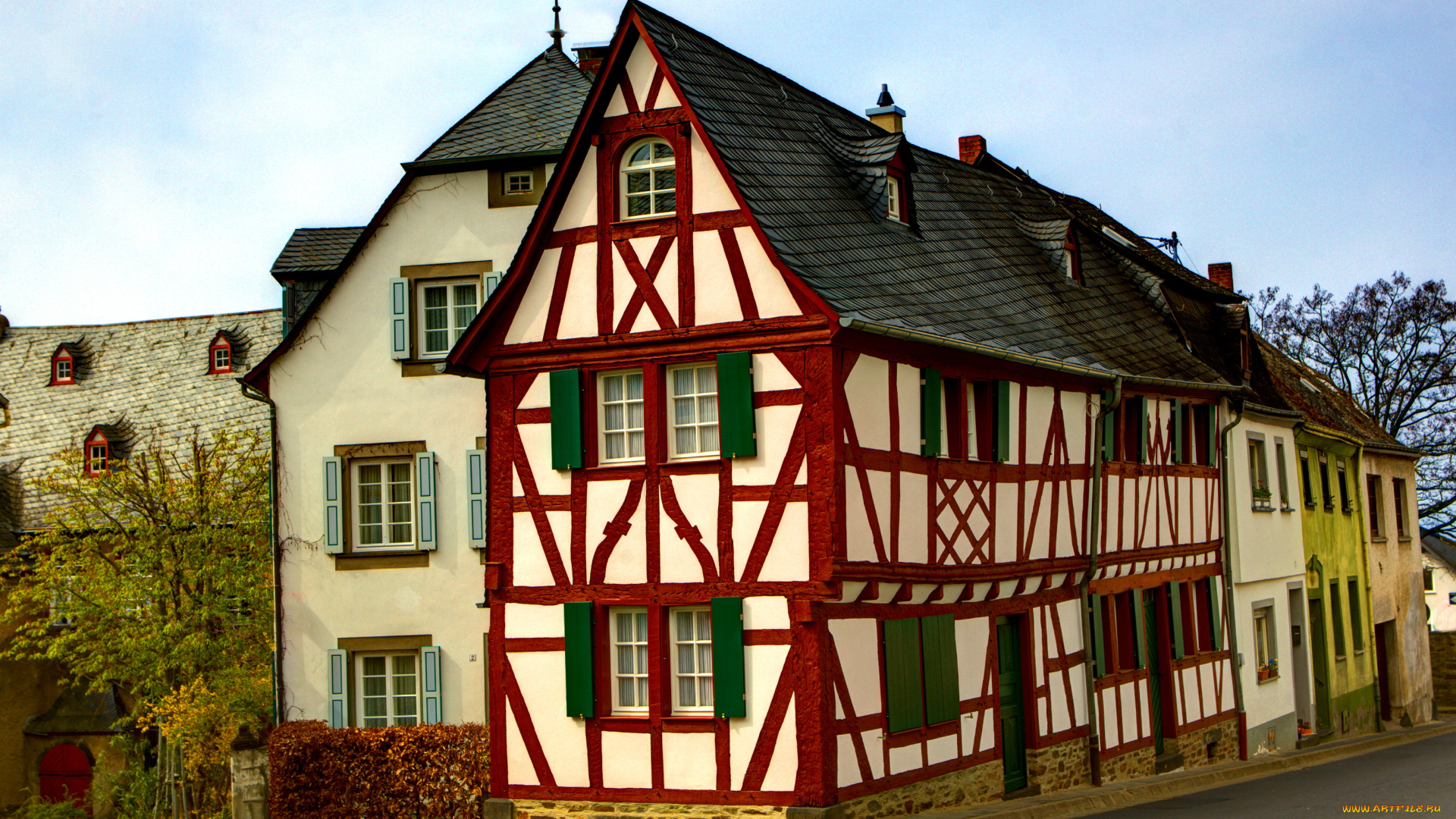 города, здания, дома, буллай, германия