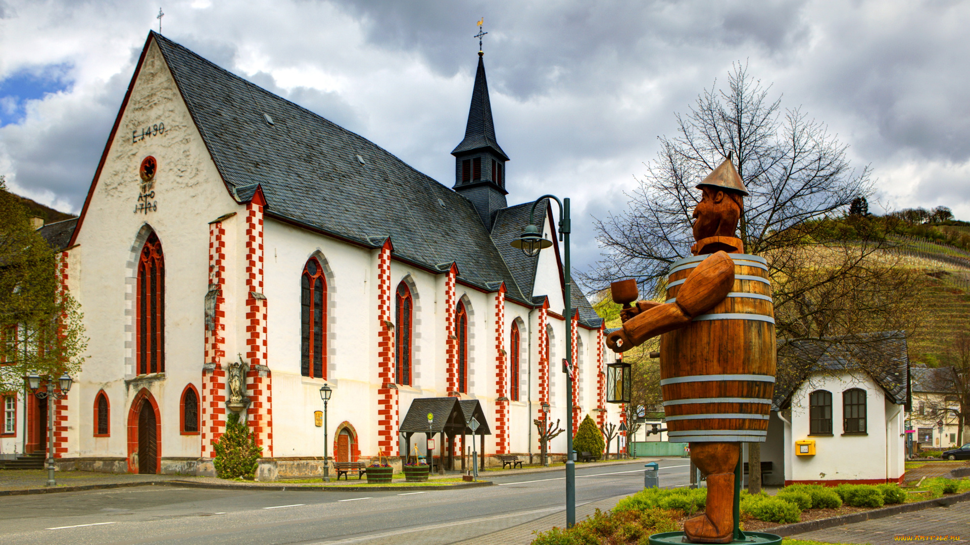 города, здания, дома, германия, мерль