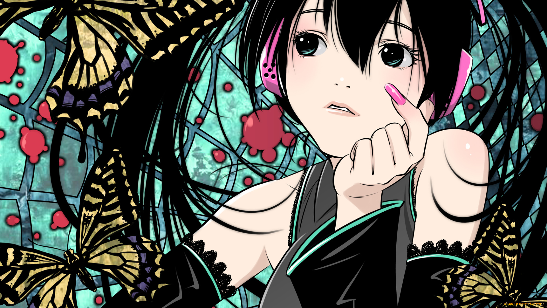 hatsune, miku, аниме, vocaloid