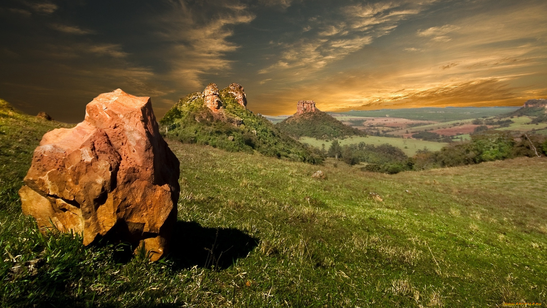 природа, горы, небо, камни, холмы