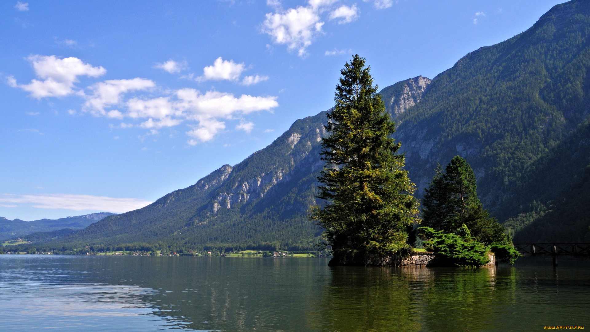 природа, реки, озера, австрия, hallstatt, озеро