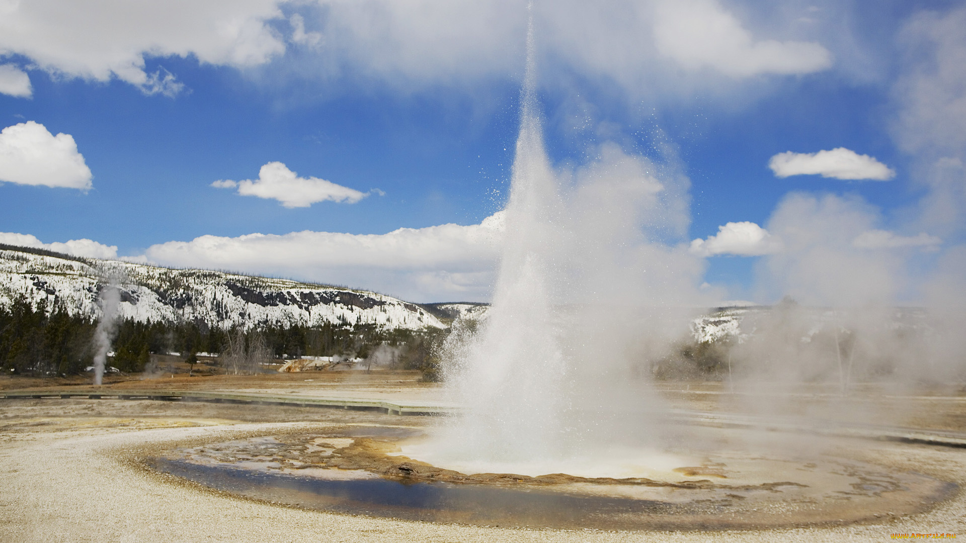 природа, стихия, гейзеры