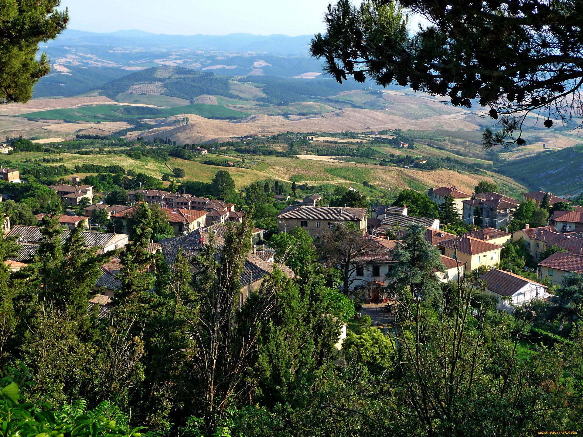города, пейзажи, италия, тоскана, вольтерра