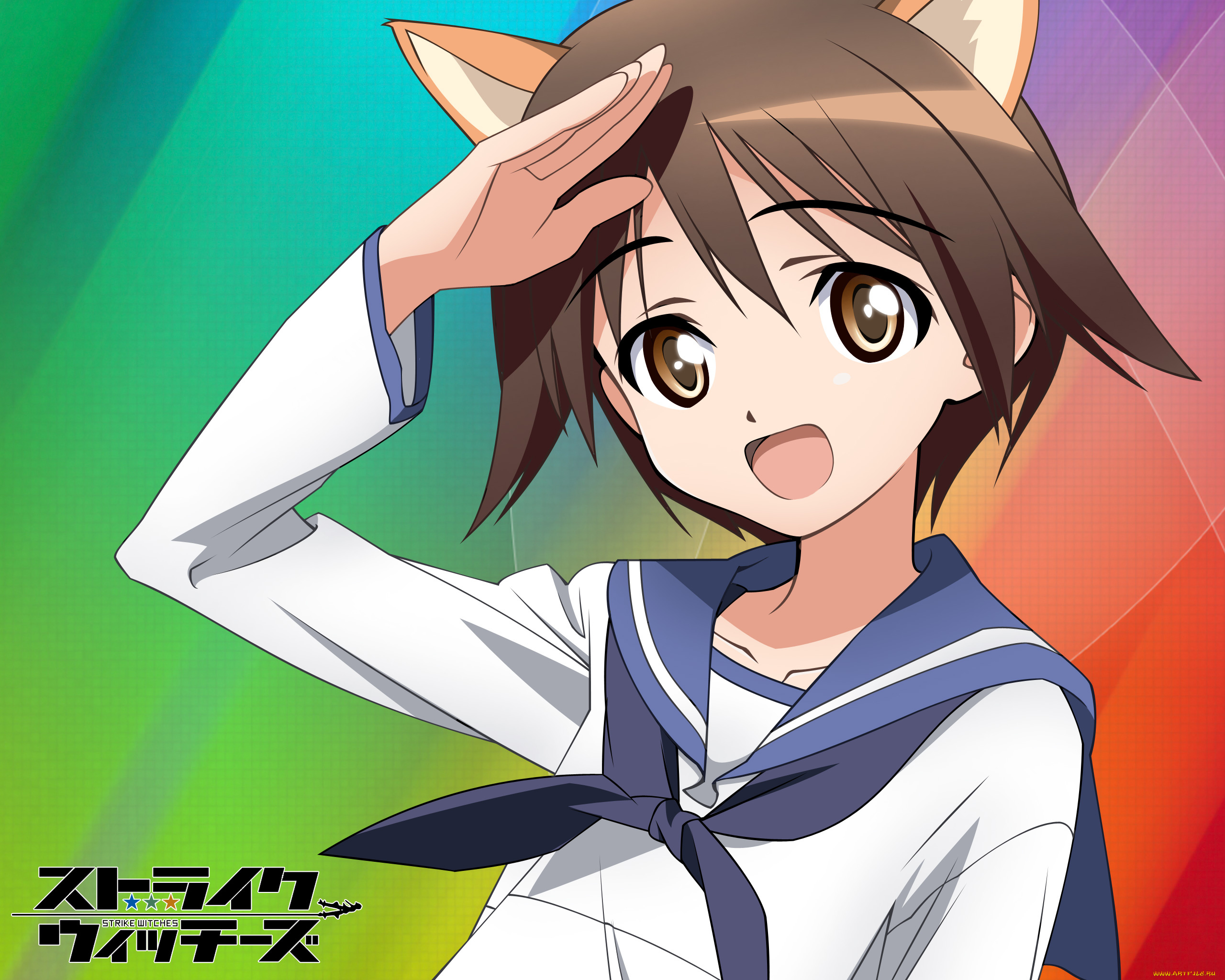 аниме, strike, witches