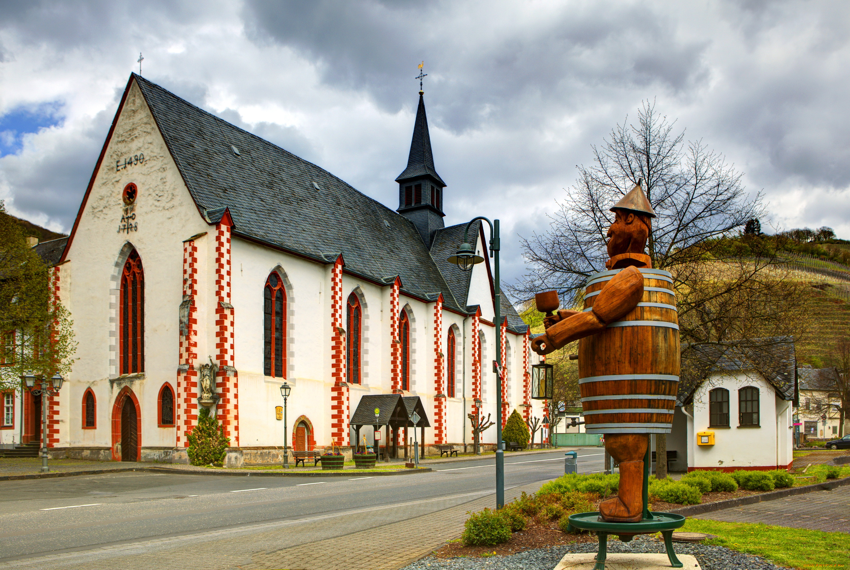 города, здания, дома, германия, мерль