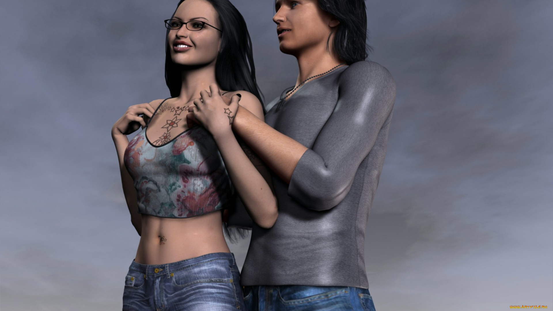 3д, графика, people, люди, девушки