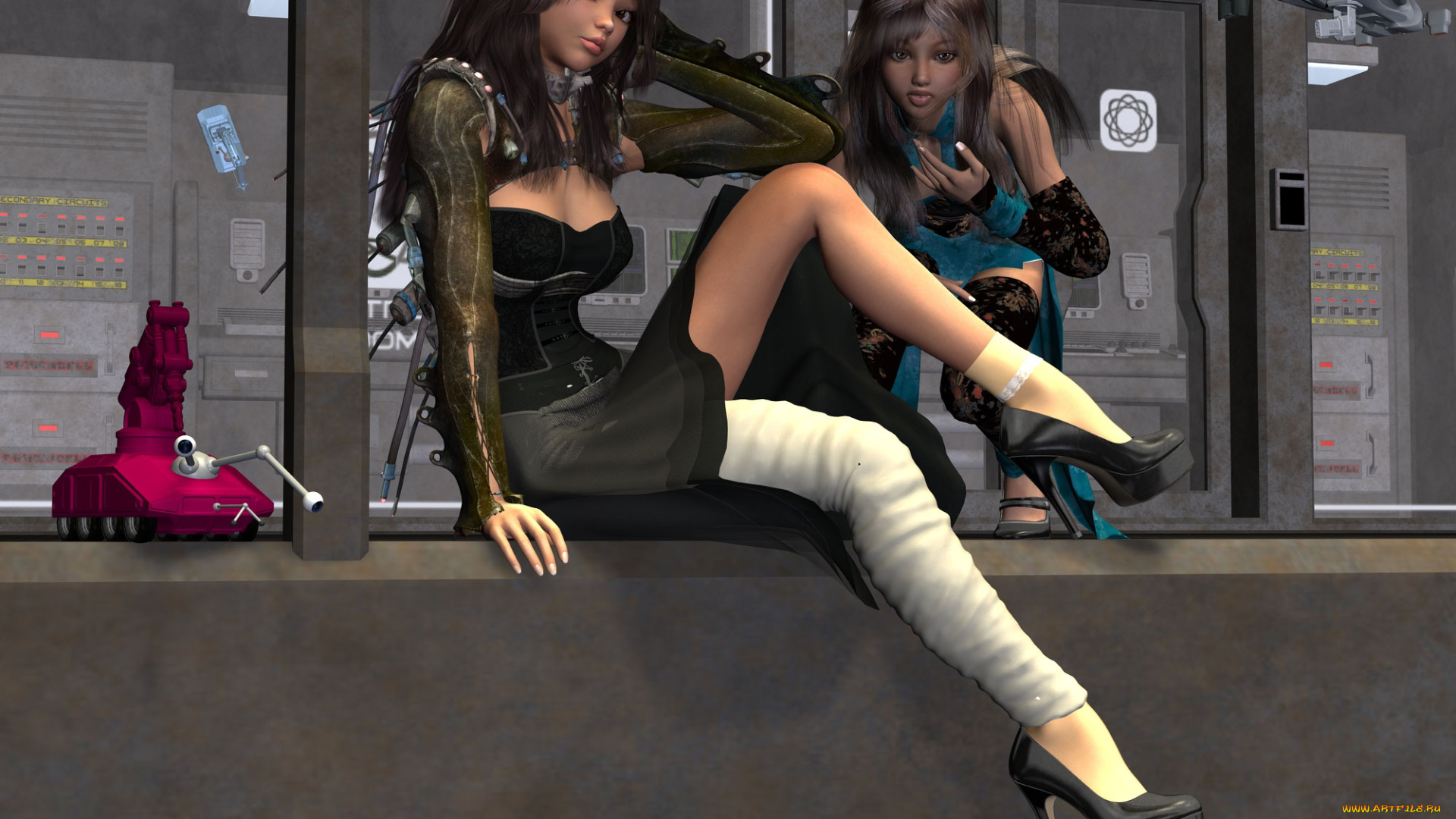 3д, графика, people, люди, девушки