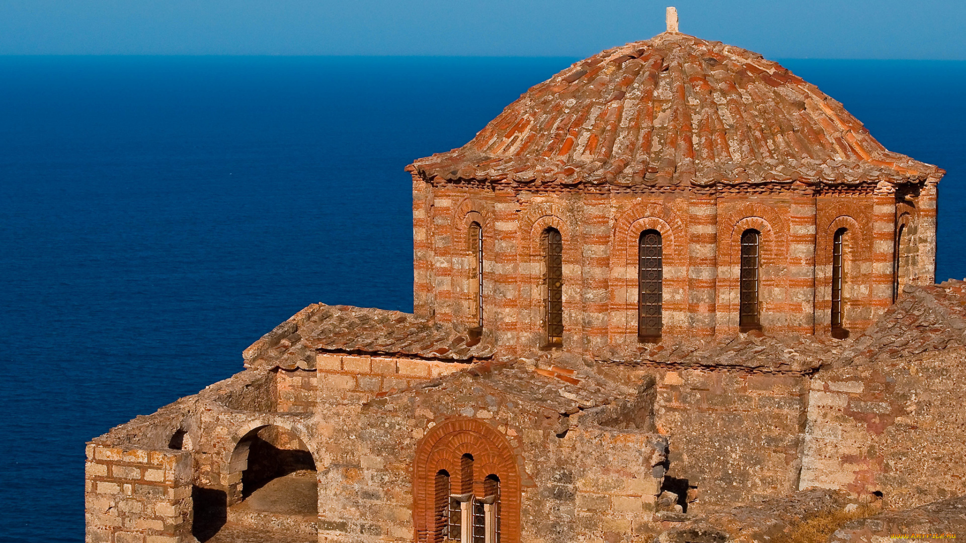 agia, sofia, church, monemvasia, greece, города, исторические, архитектурные, памятники, церковь, святой, софии, монемвасия, греция, море