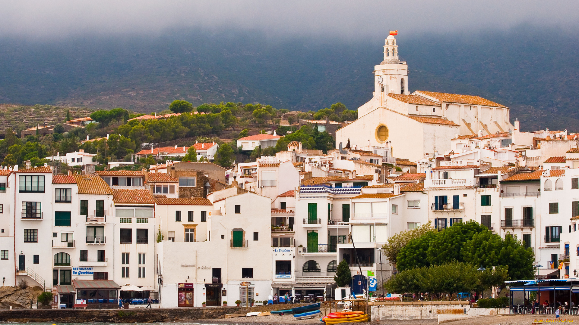 cadaques, catalonia, spain, города, улицы, площади, набережные, кадакес, испания, набережная, здания