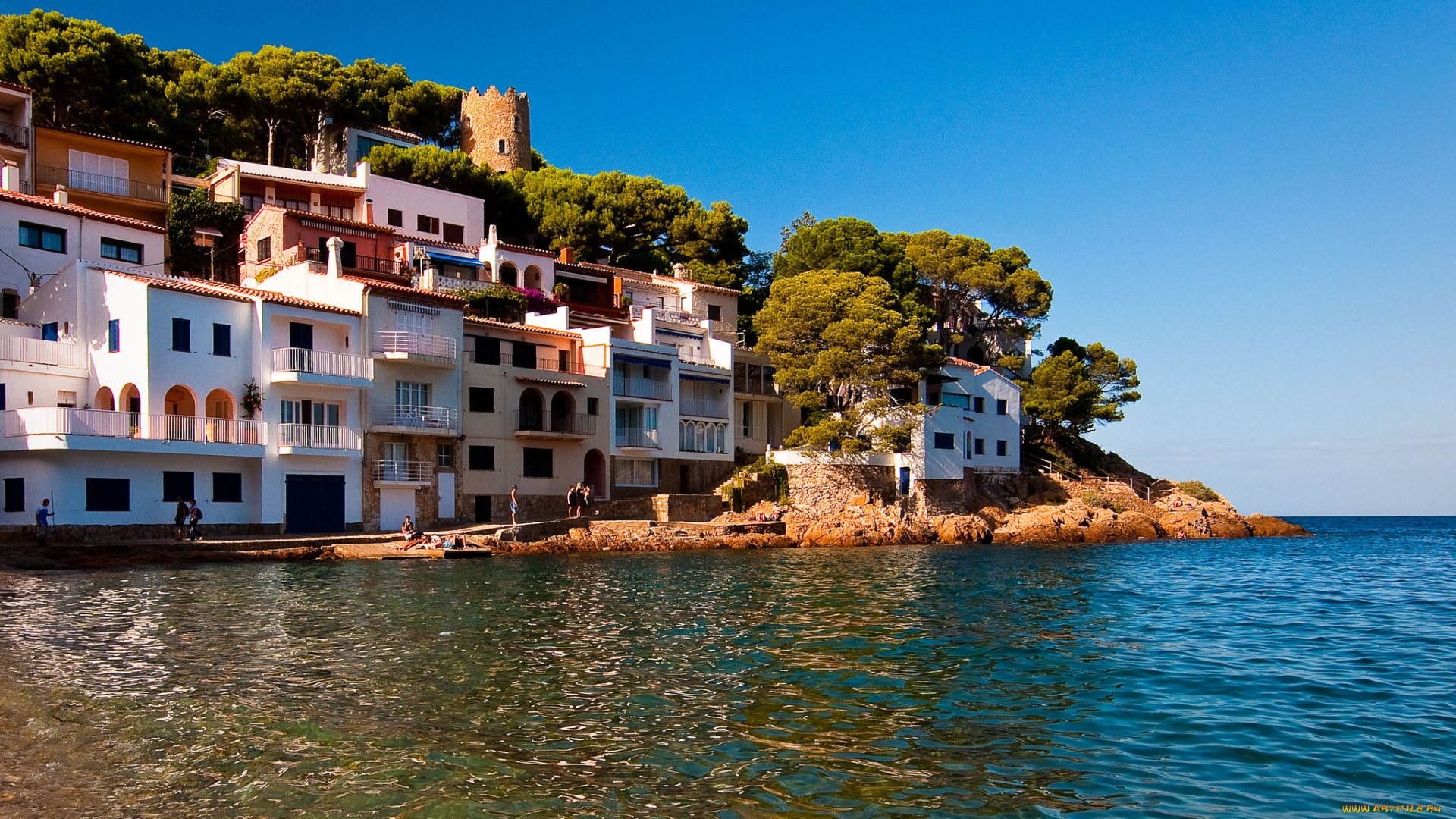 costa, brava, spain, города, улицы, площади, набережные, коста-брава, испания, sa, tuna, побережье, набережная, средиземное, море