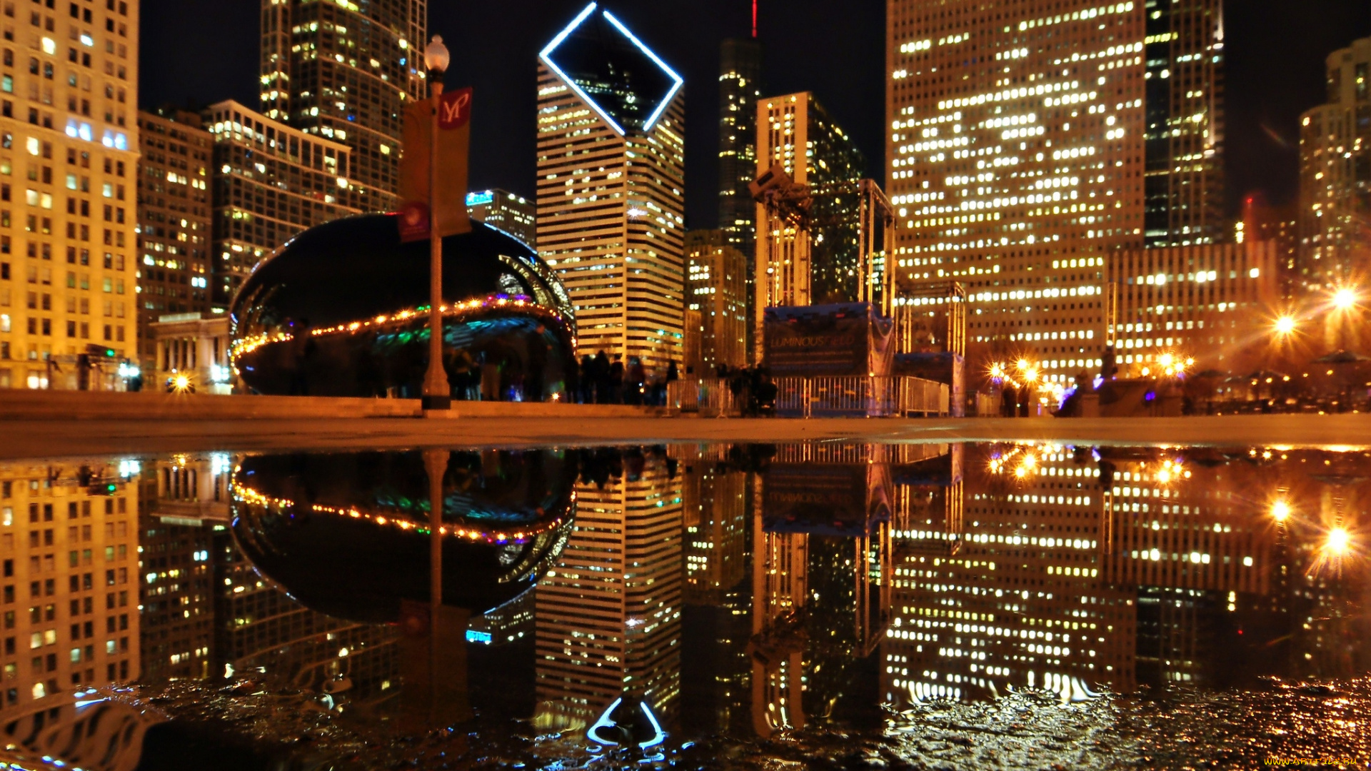 города, Чикаго, сша, америка, штат, иллинойс