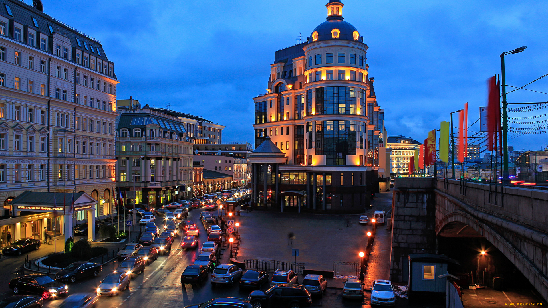 города, москва, россия, вечернее, замоскворечье