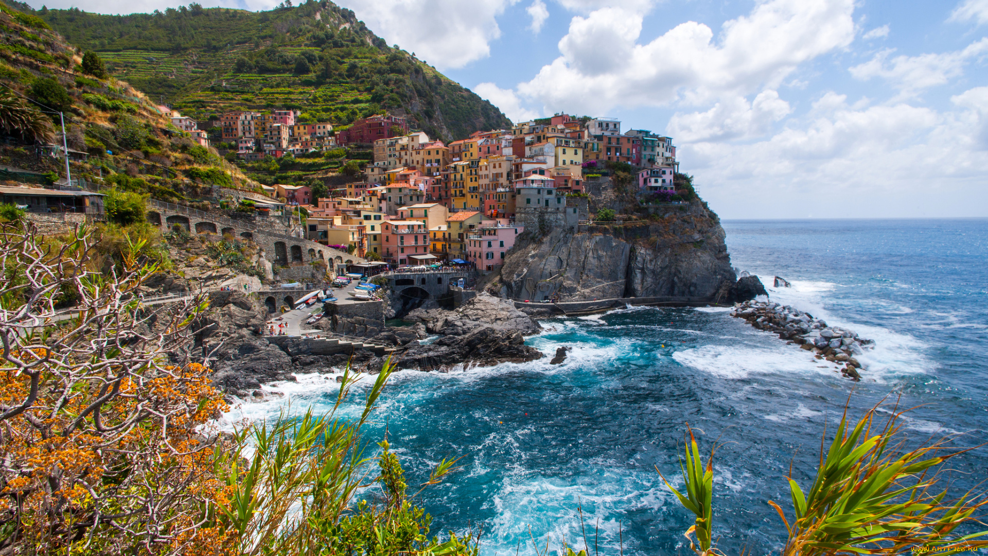 manarola, cinque, terre, italy, города, амальфийское, лигурийское, побережье, италия, манарола, Чинкве-терре, море, скалы, пейзаж