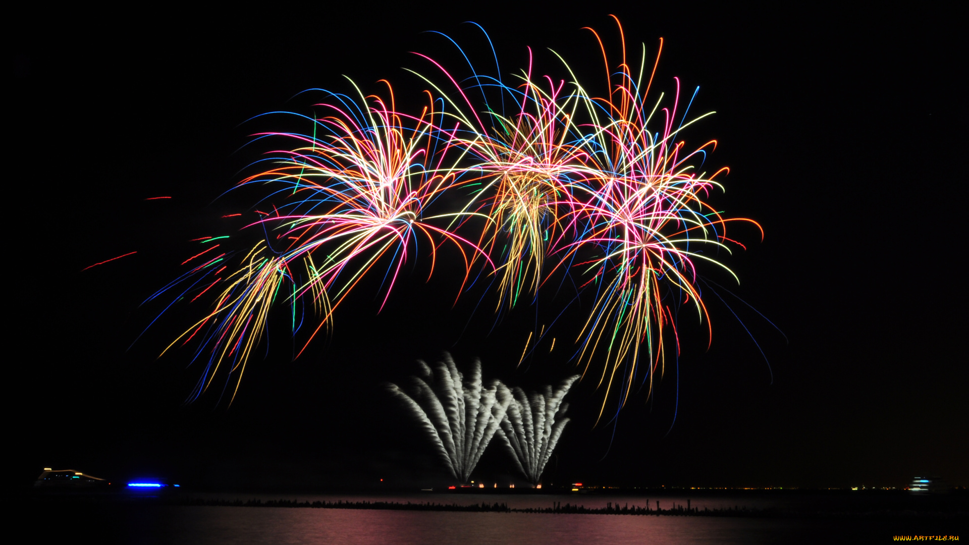 разное, салюты, фейерверки, 4, июля