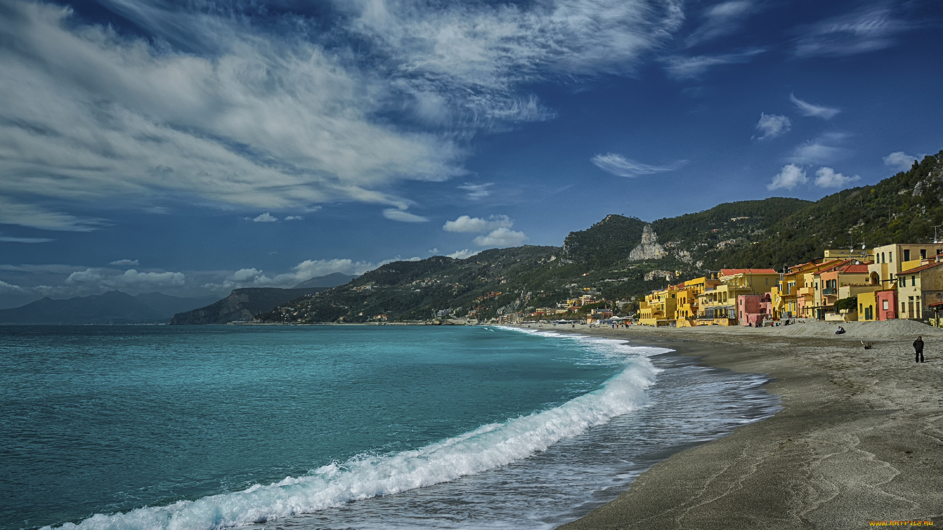 varigotti, liguria, italy, города, амальфийское, лигурийское, побережье, италия, лигурия, море, вариготти, пейзаж, горы