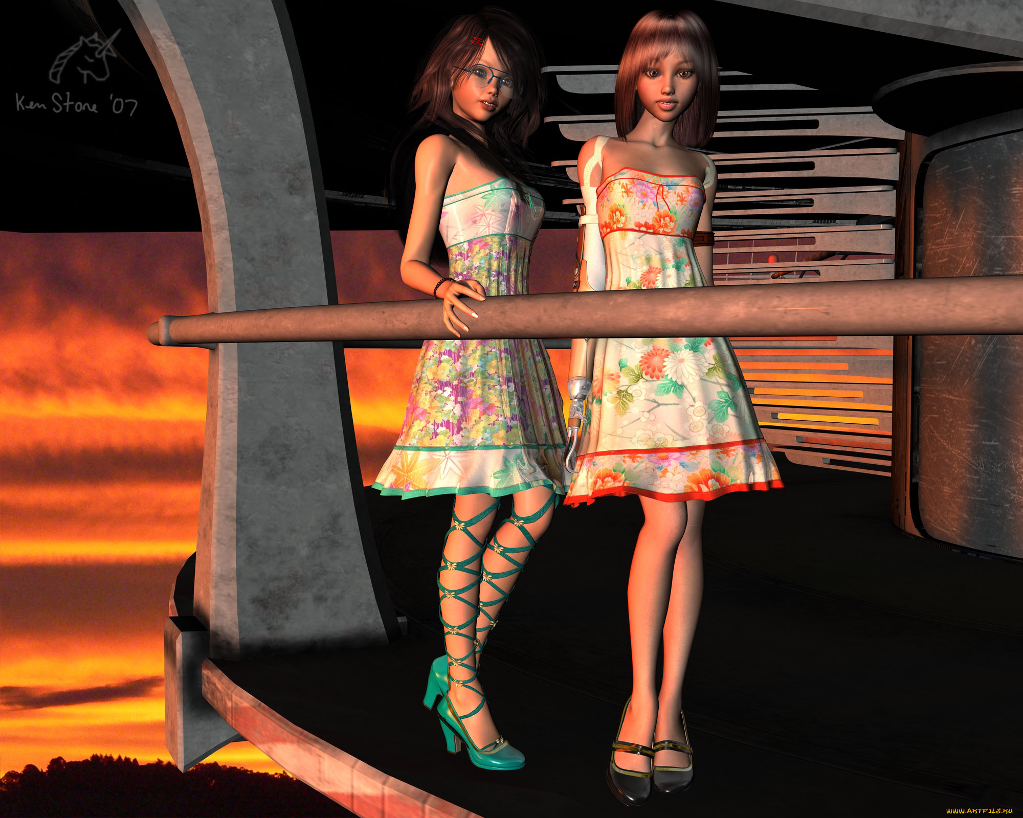 3д, графика, people, люди, девушки