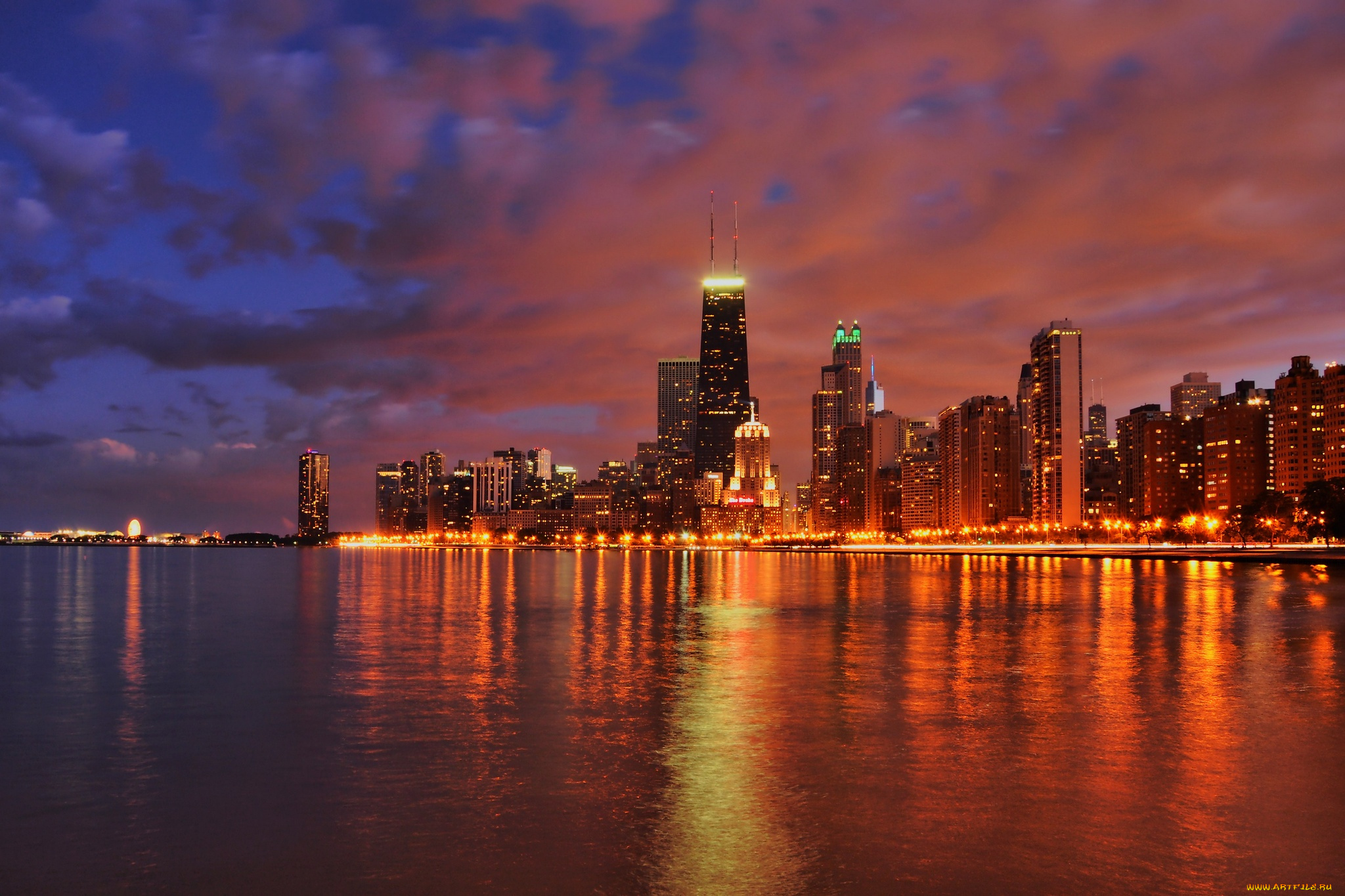 города, Чикаго, сша, америка, штат, иллинойс