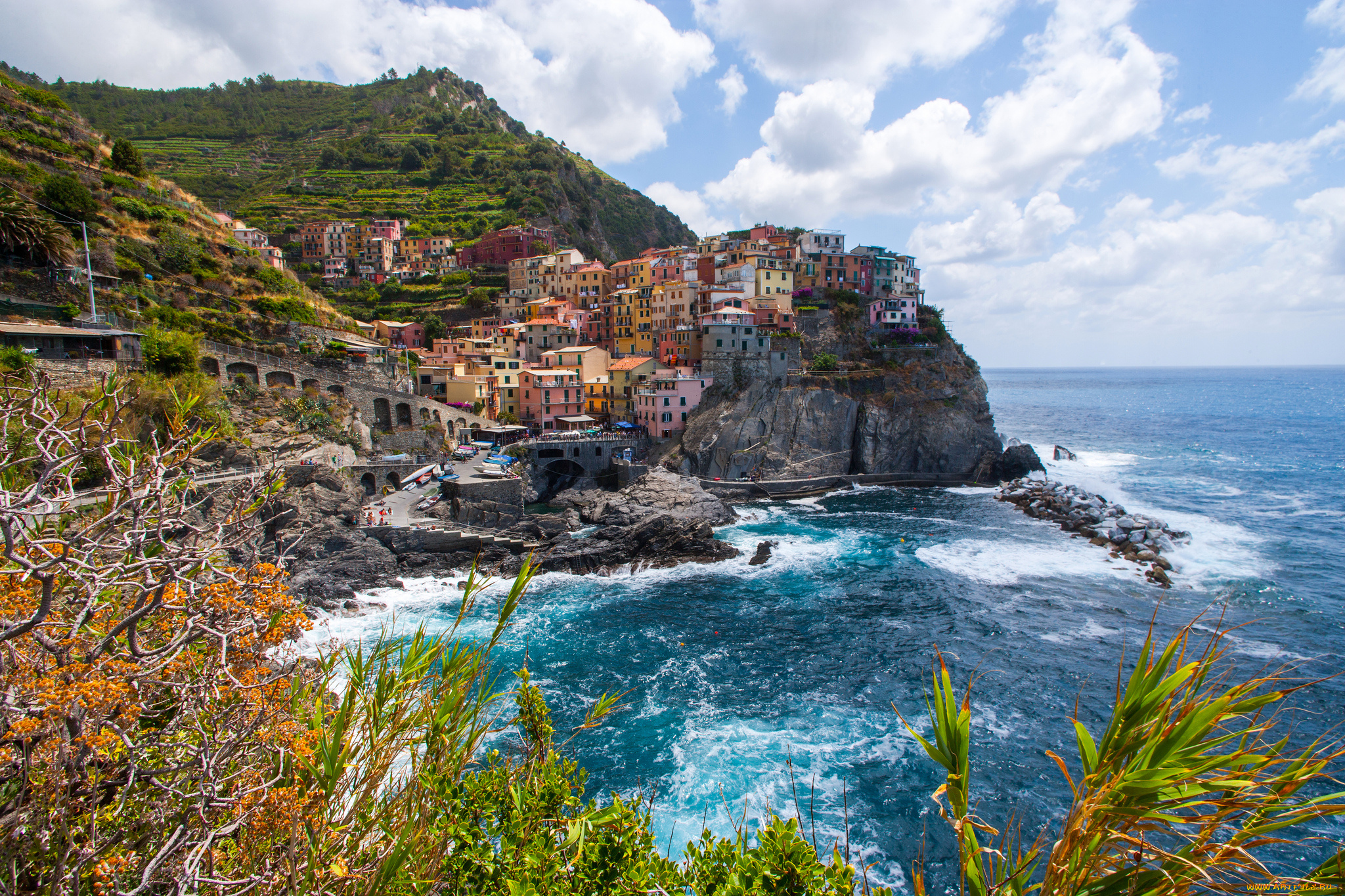 manarola, cinque, terre, italy, города, амальфийское, лигурийское, побережье, италия, манарола, Чинкве-терре, море, скалы, пейзаж