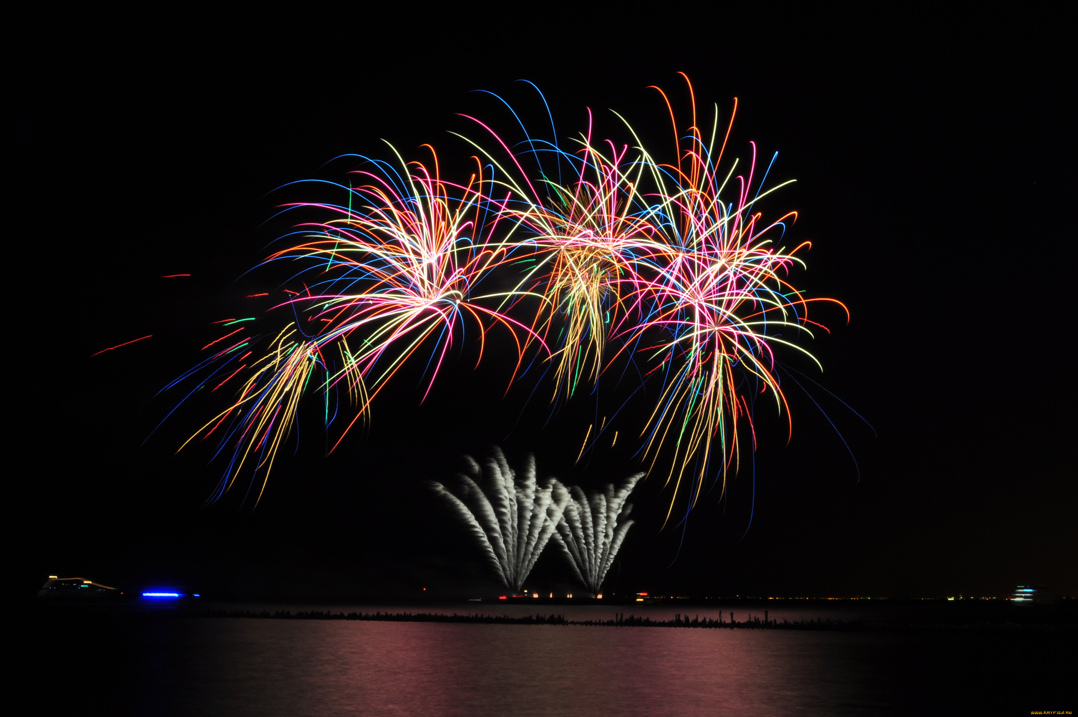 разное, салюты, фейерверки, 4, июля
