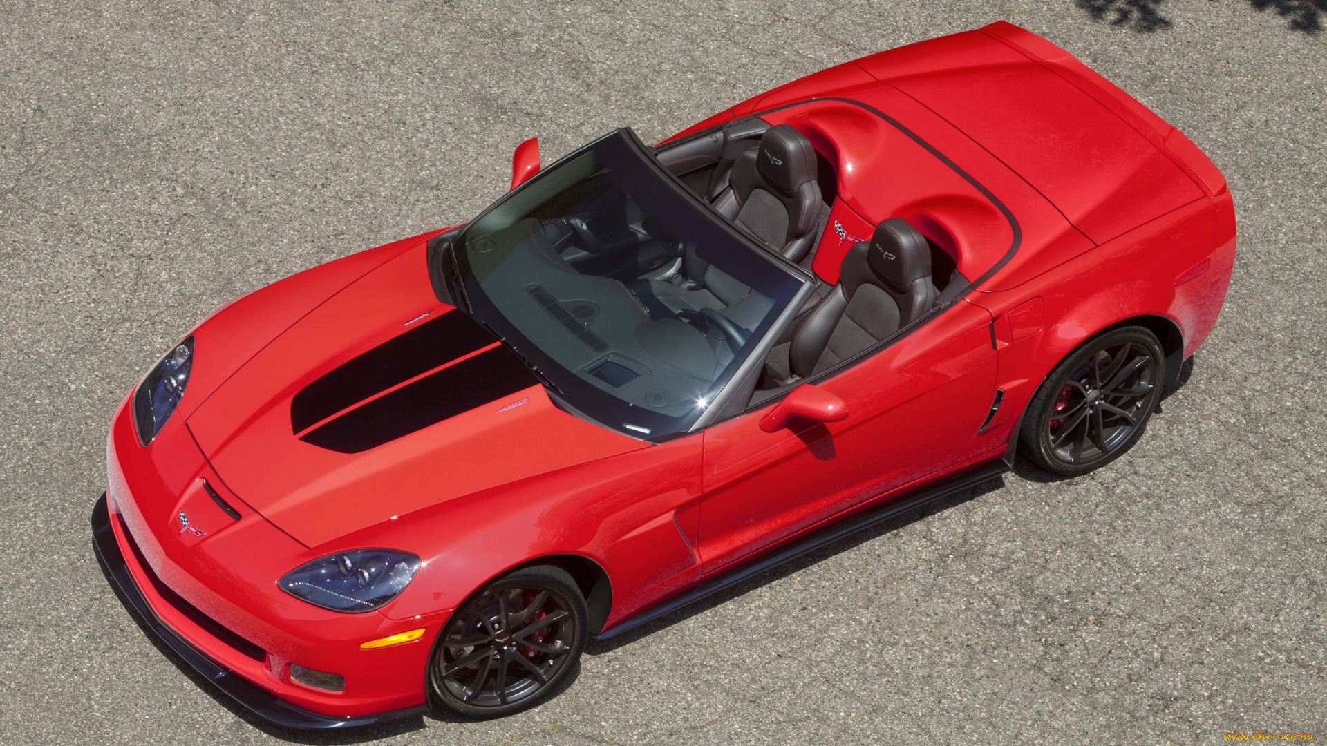 2013, chevrolet, corvette, c6, 427, автомобили, corvette, красный, chevrolet, кабриолет