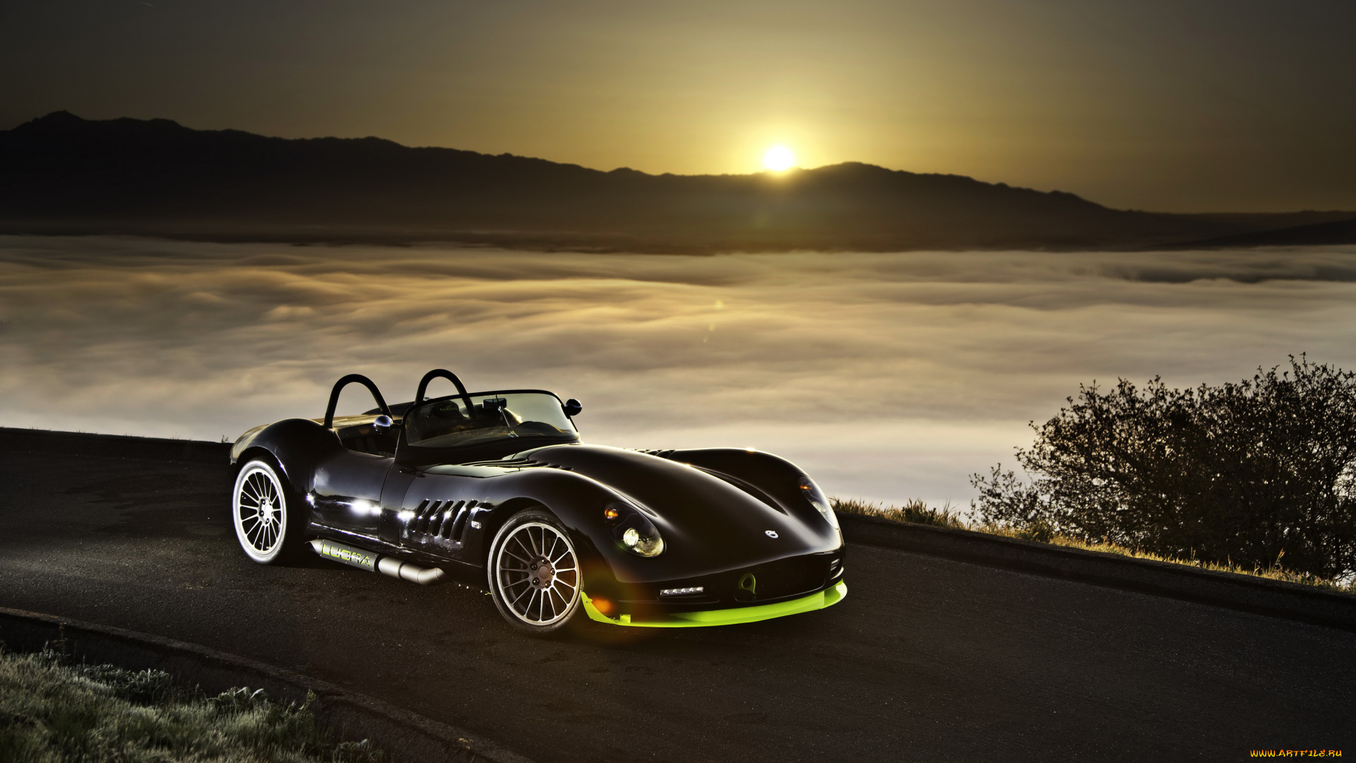 2013, lucra, lc470, r, автомобили, lucra, спорт, закат, черный