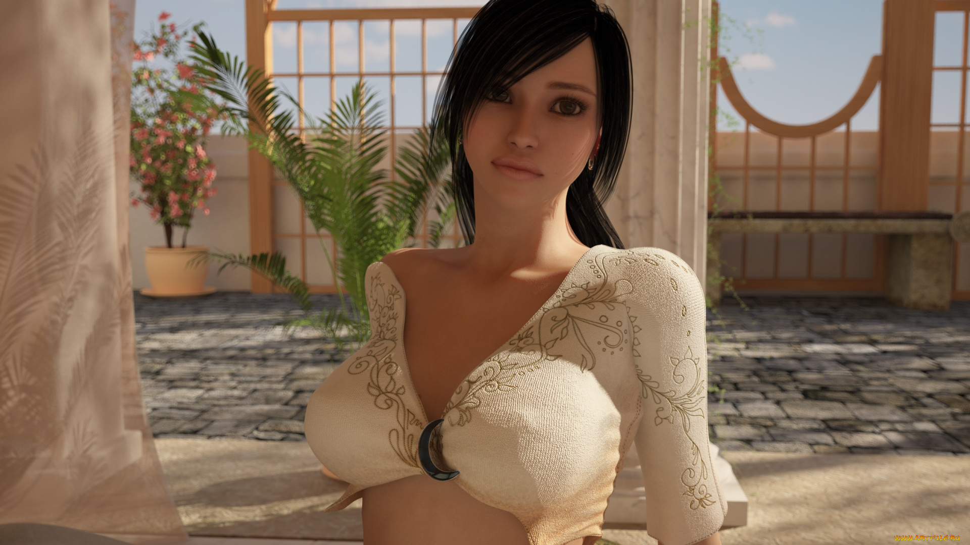 3д, графика, people, , люди, девушка, взгляд