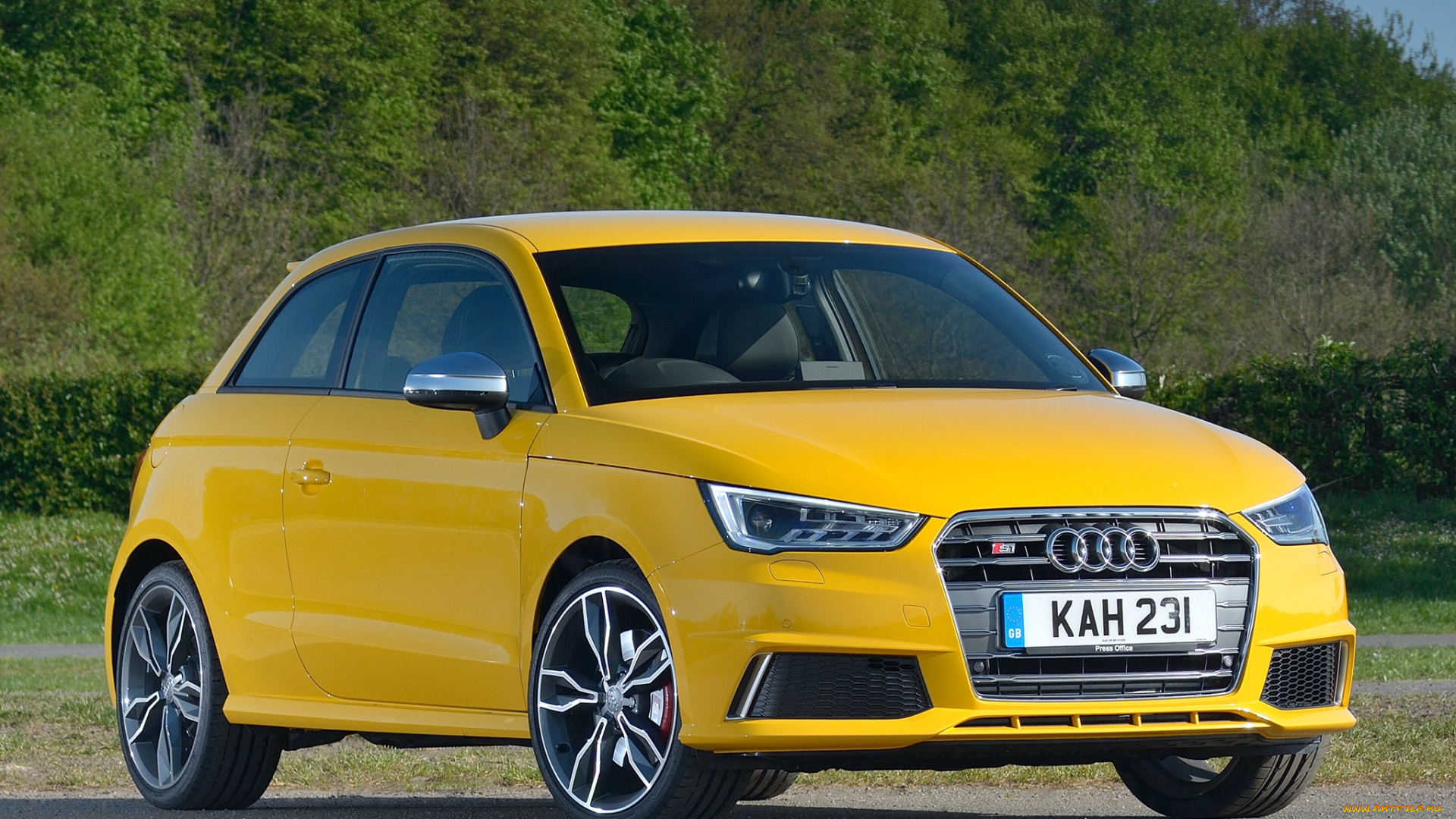 автомобили, audi, uk-spec, s1, желтый, 2014