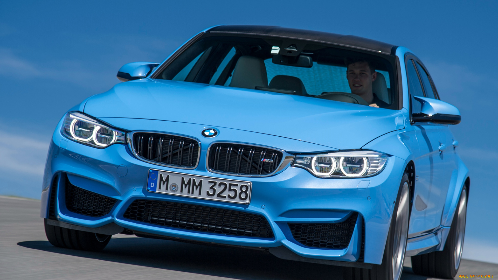 автомобили, bmw, голубой, 2014, f80, m3